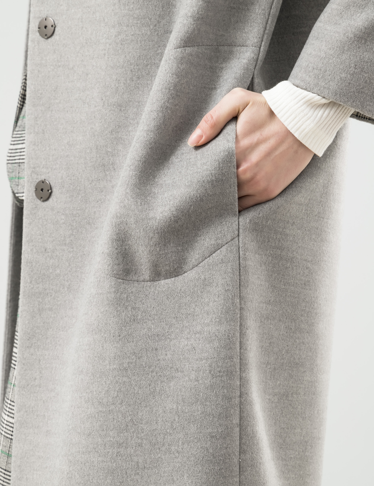 Картинка Жіноче сіре пальто