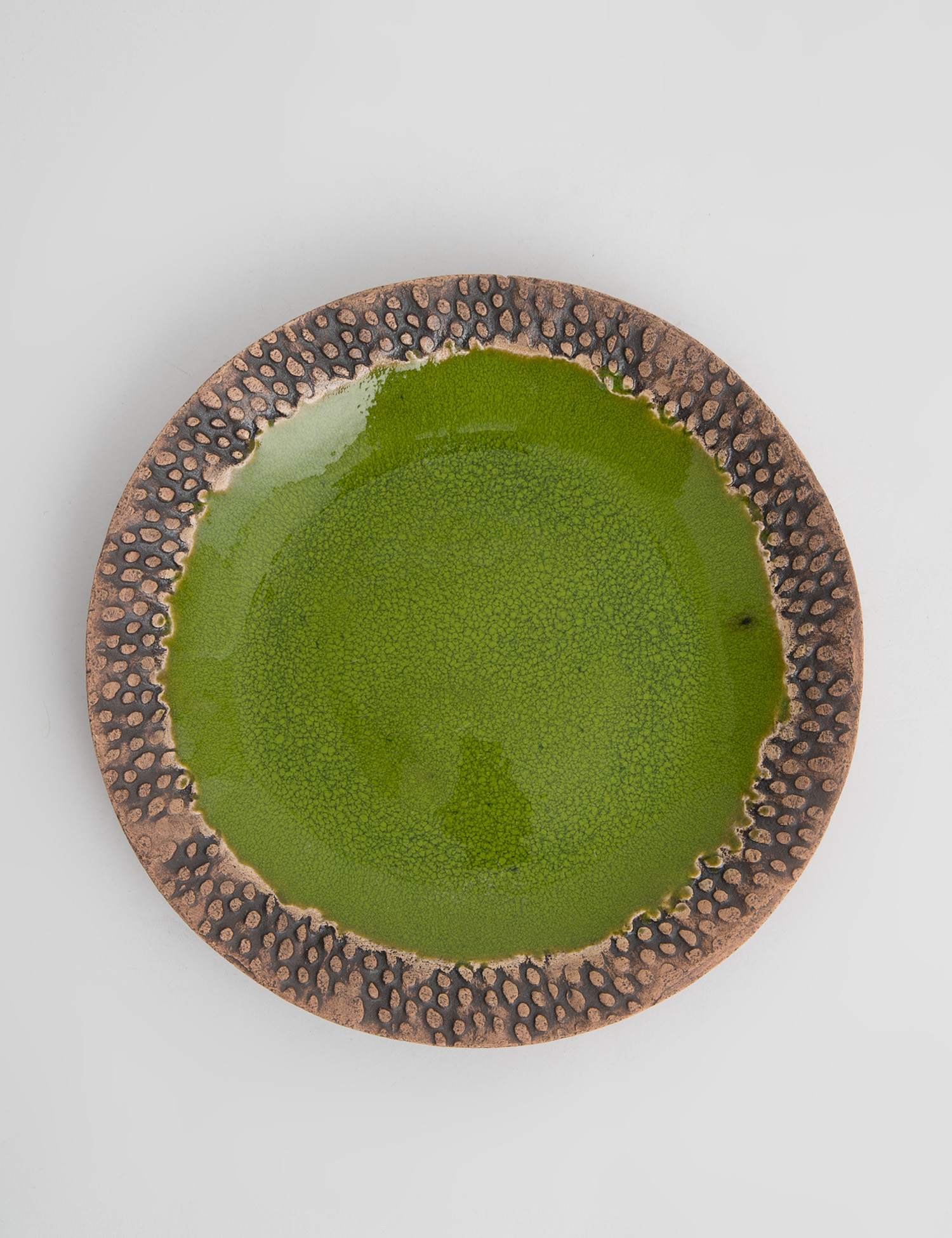 Картинка Зелена керамічна тарілка