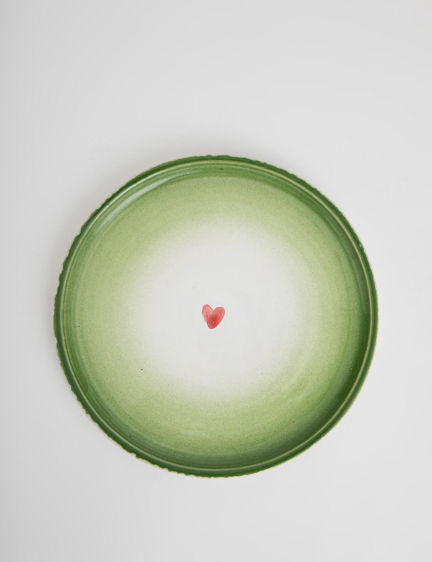 Картинка Зелена керамічна тарілка