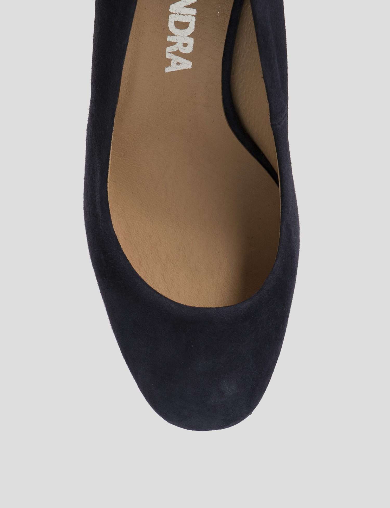 Картинка Жіночі сині замшеві туфлі на підборах