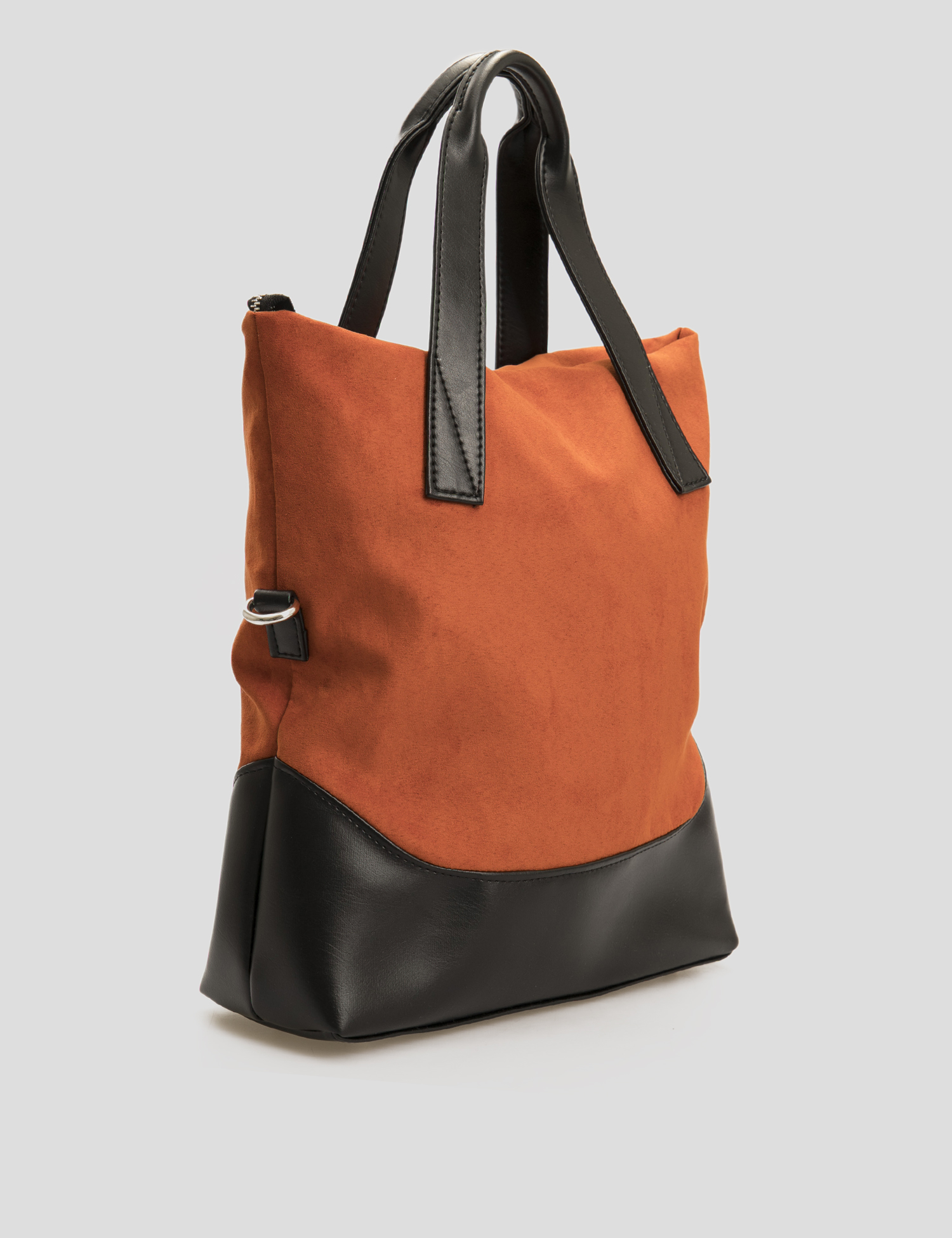 Картинка Жіноча помаранчево-чорна сумка