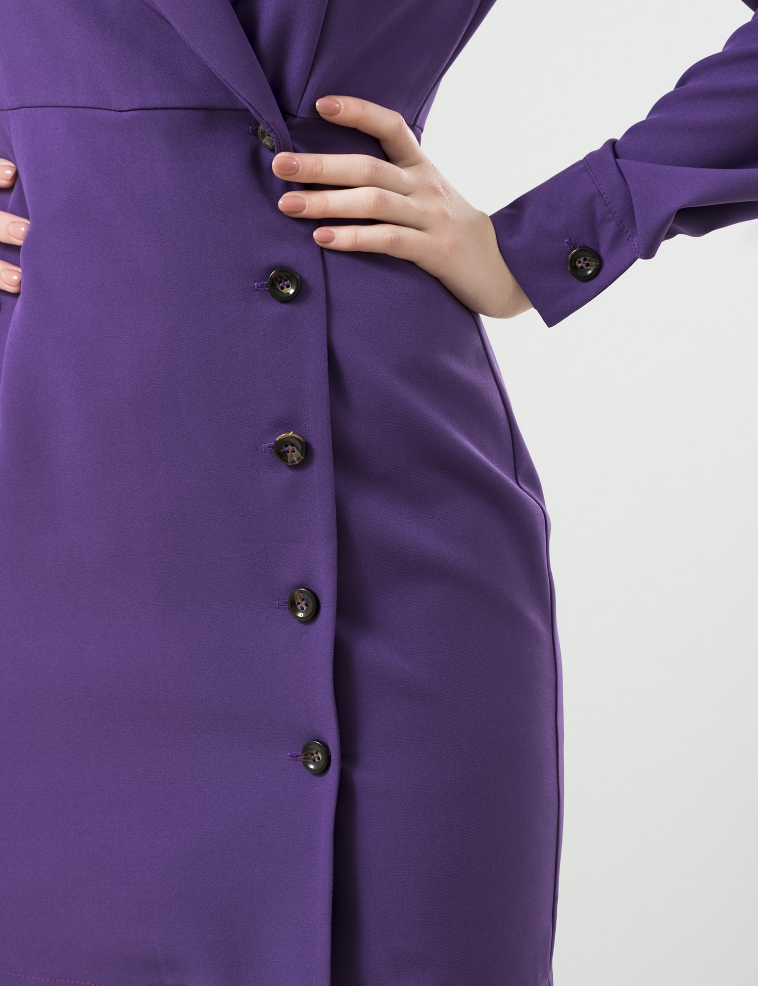 Картинка Фіолетова сукня-жакет