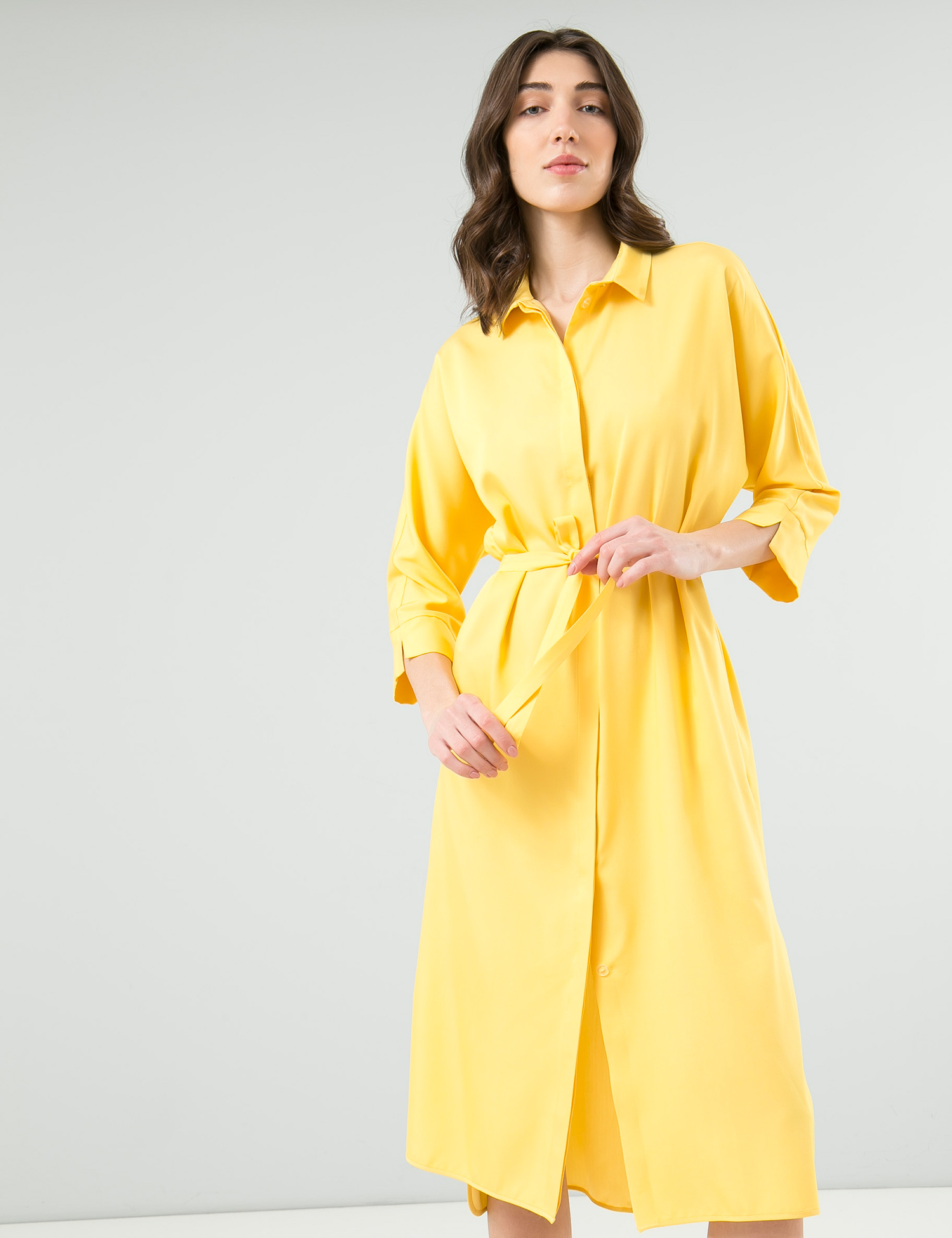 Картинка Жовта сукня-сорочка
