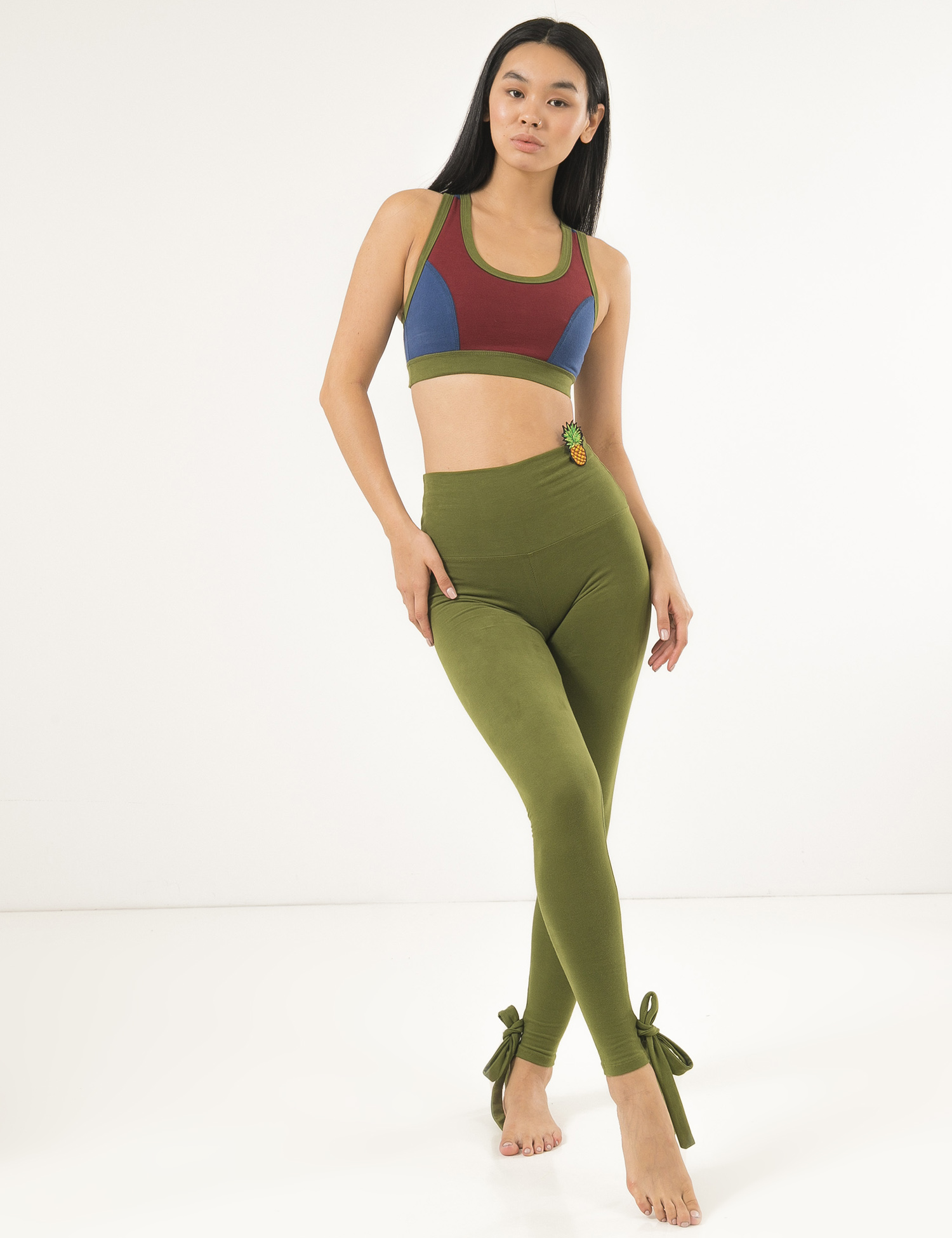 Картинка Жіночі зелені легінси