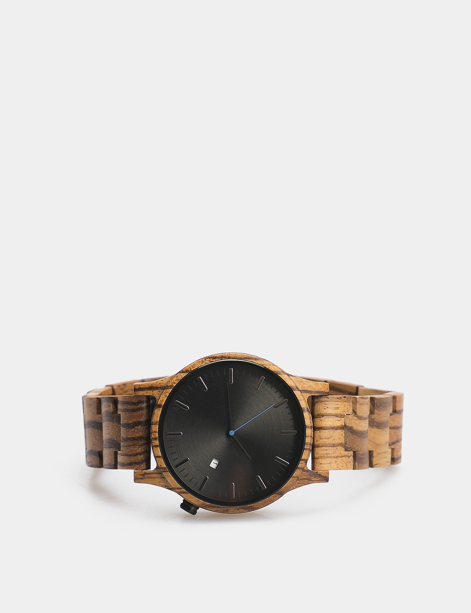 Картинка Коричневий дерев'яний наручний годиник
