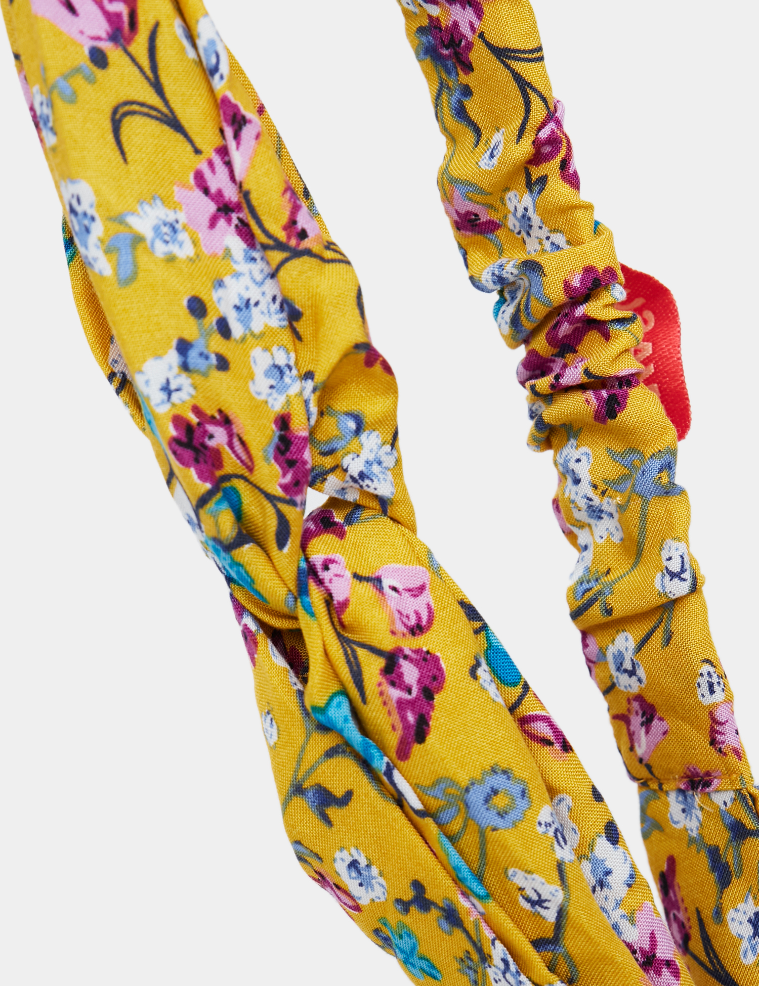 Картинка Жовта чалма з квітковим візерунком