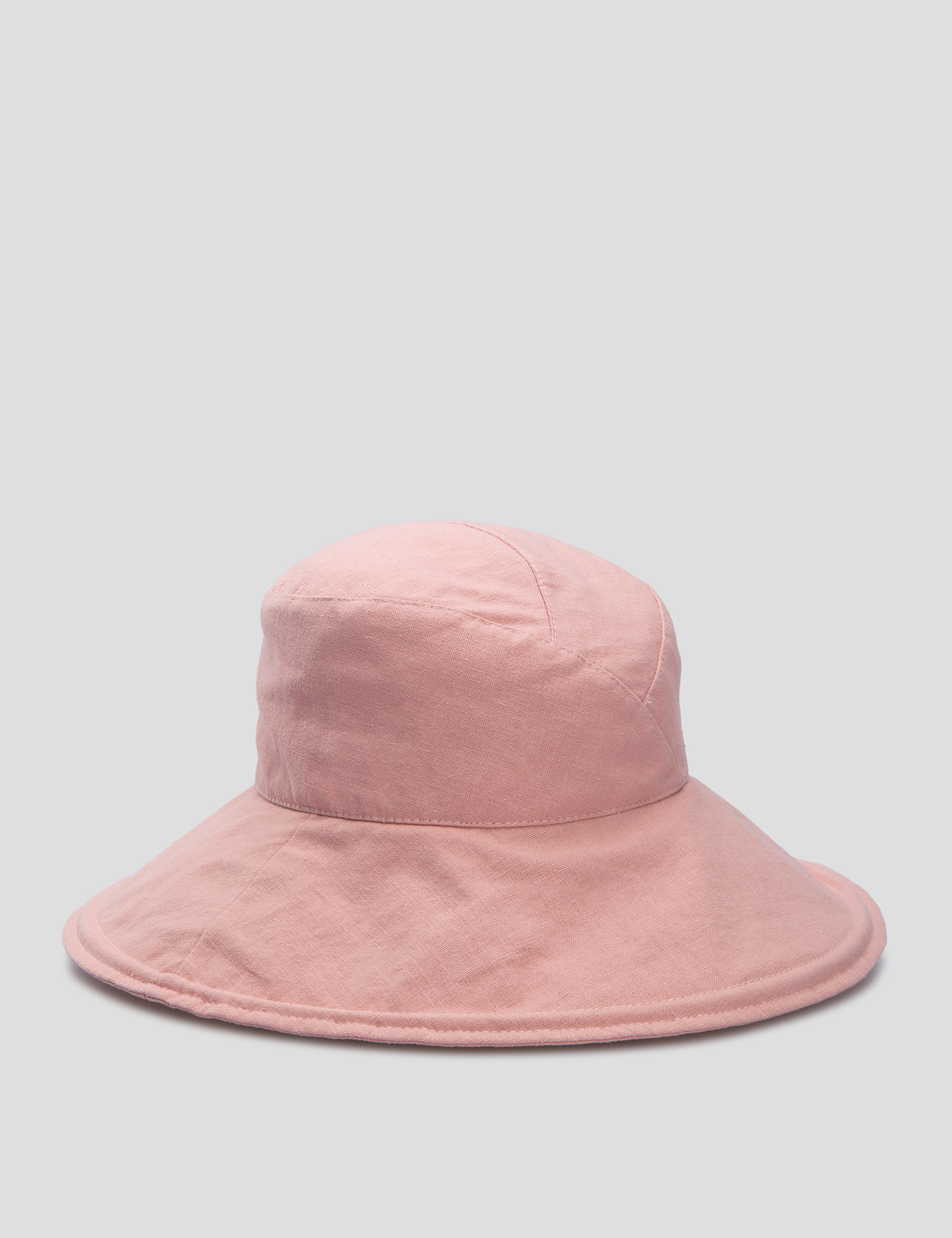 Картинка Жіночий рожевий лляний капелюх
