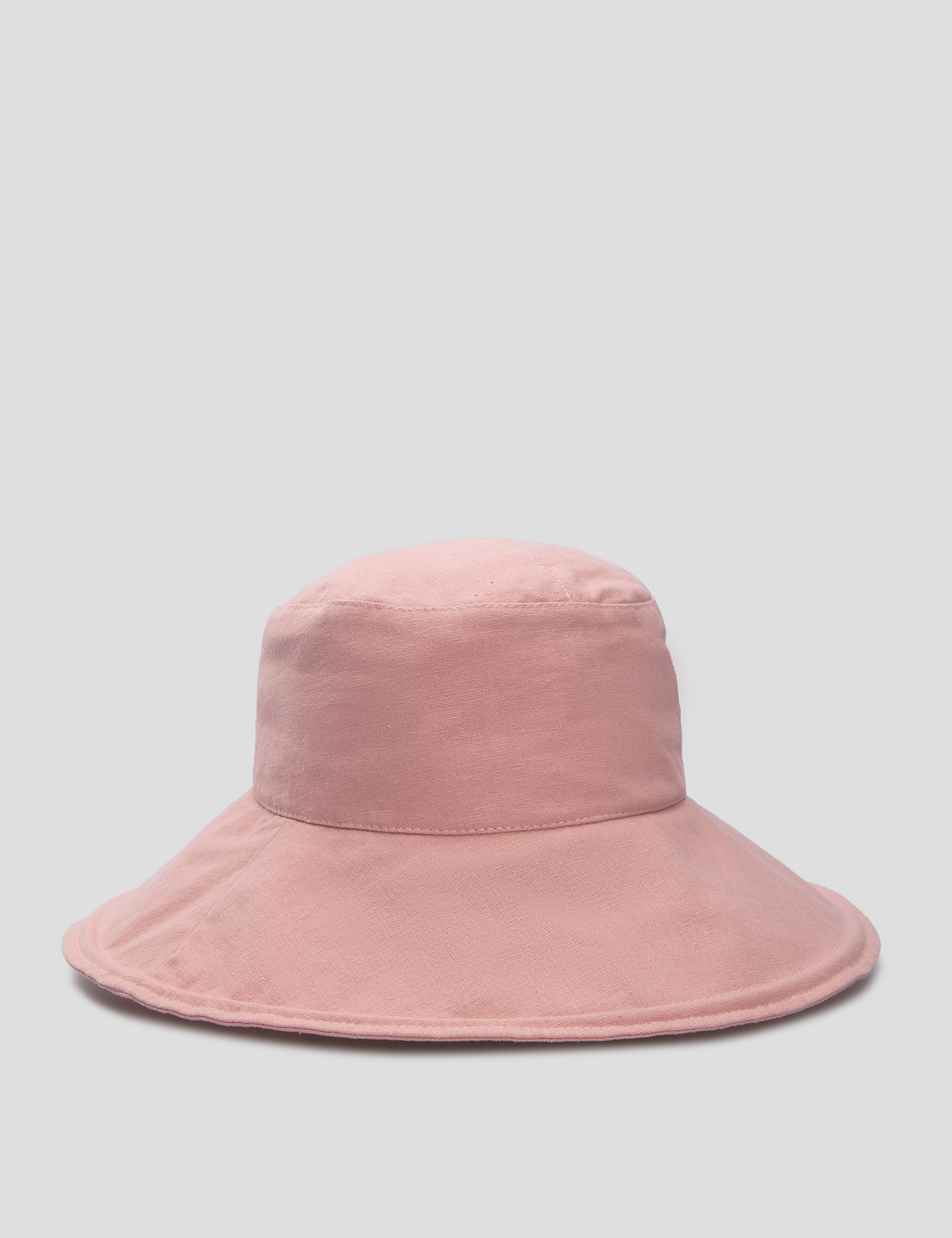 Картинка Жіночий рожевий лляний капелюх