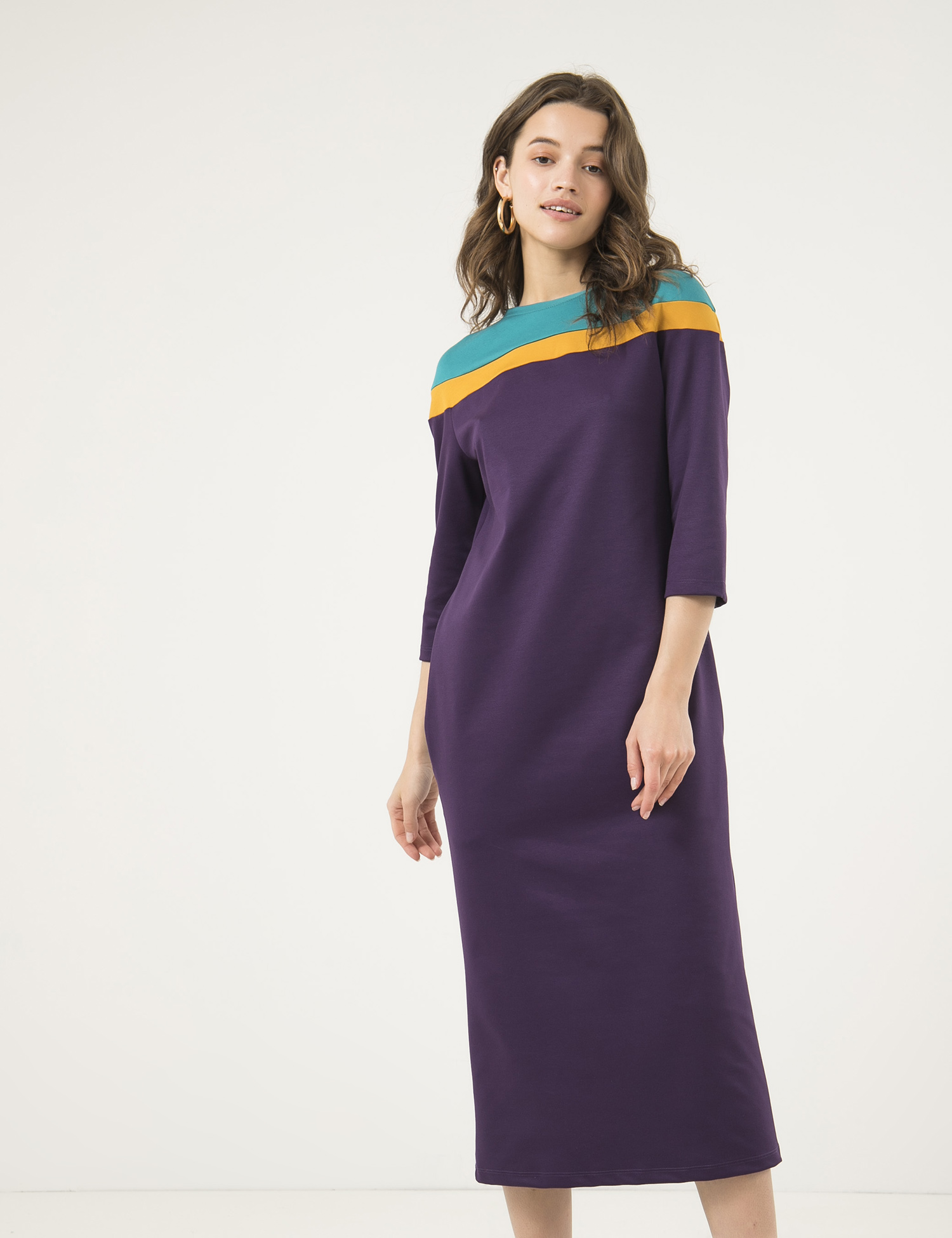 Картинка Фіолетова сукня-міді