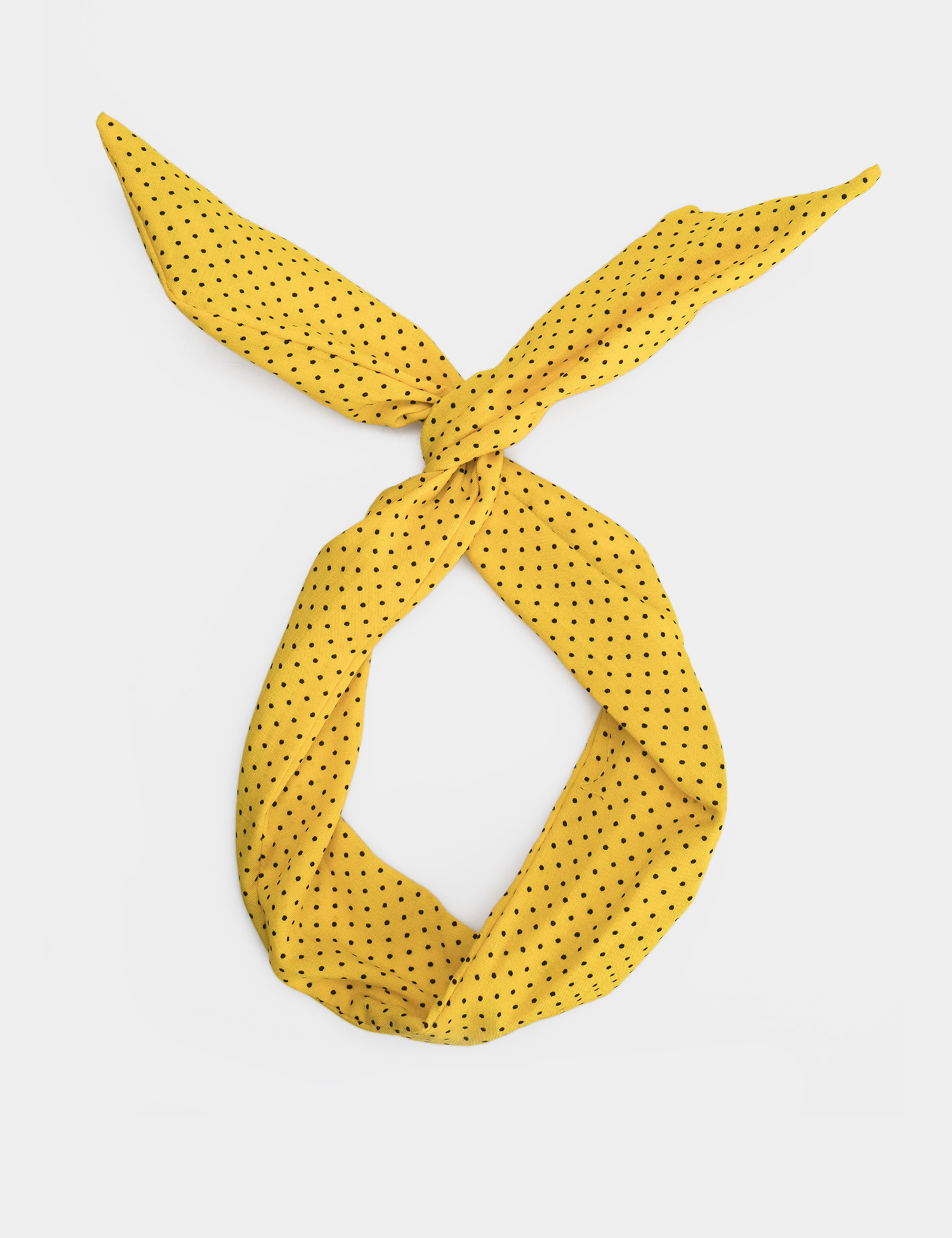 Картинка Жіноча жовта пов'язка на голову