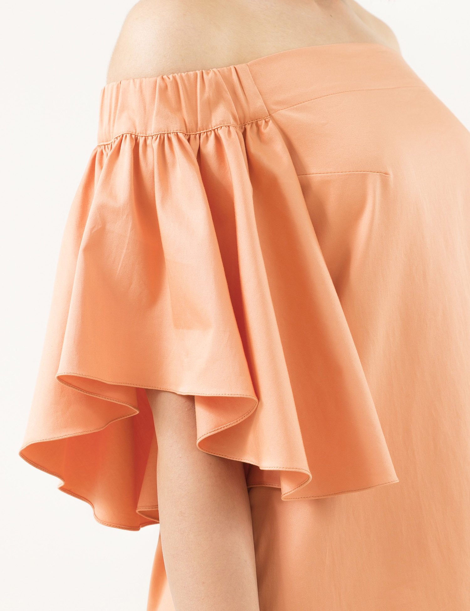 Картинка Помаранчева сукня з відкритими плечима