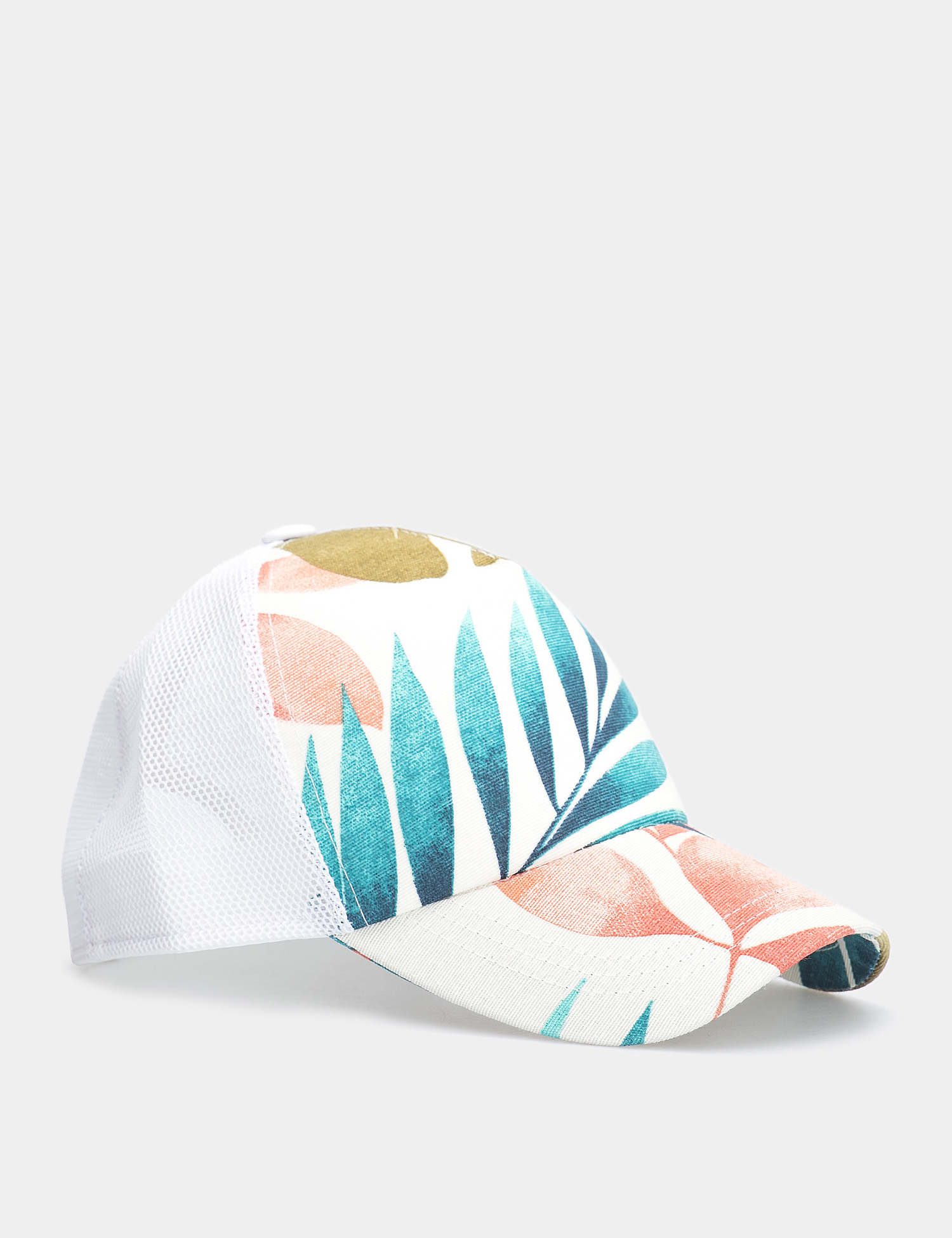 Картинка Біла кепка з візерунком