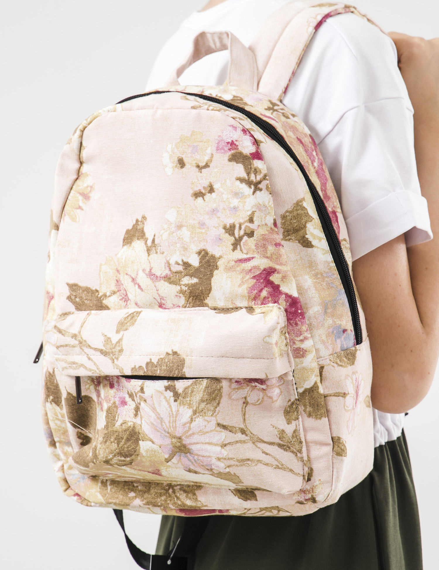 Картинка Рожевий рюкзак з візерунком