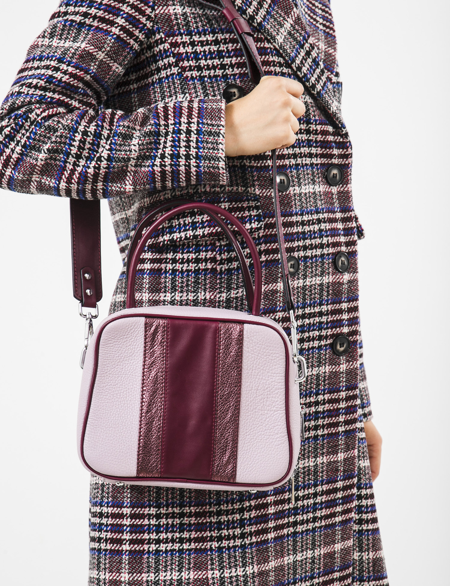 Картинка Жіноча рожево-фіолетова сумка