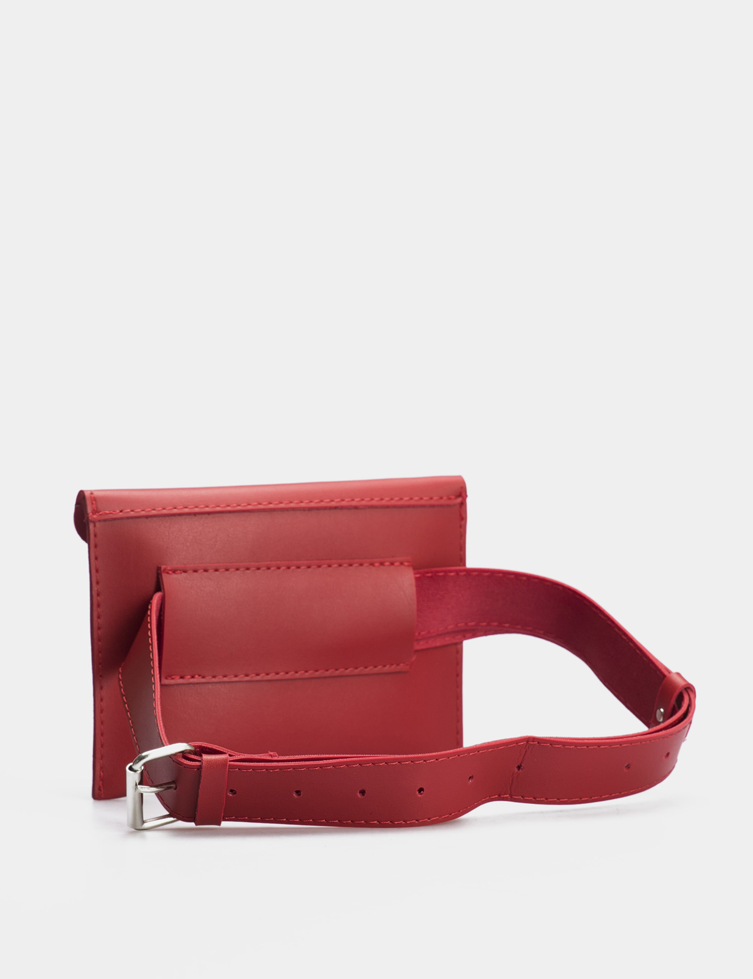 Картинка Жіночий червоний гаманець на пояс