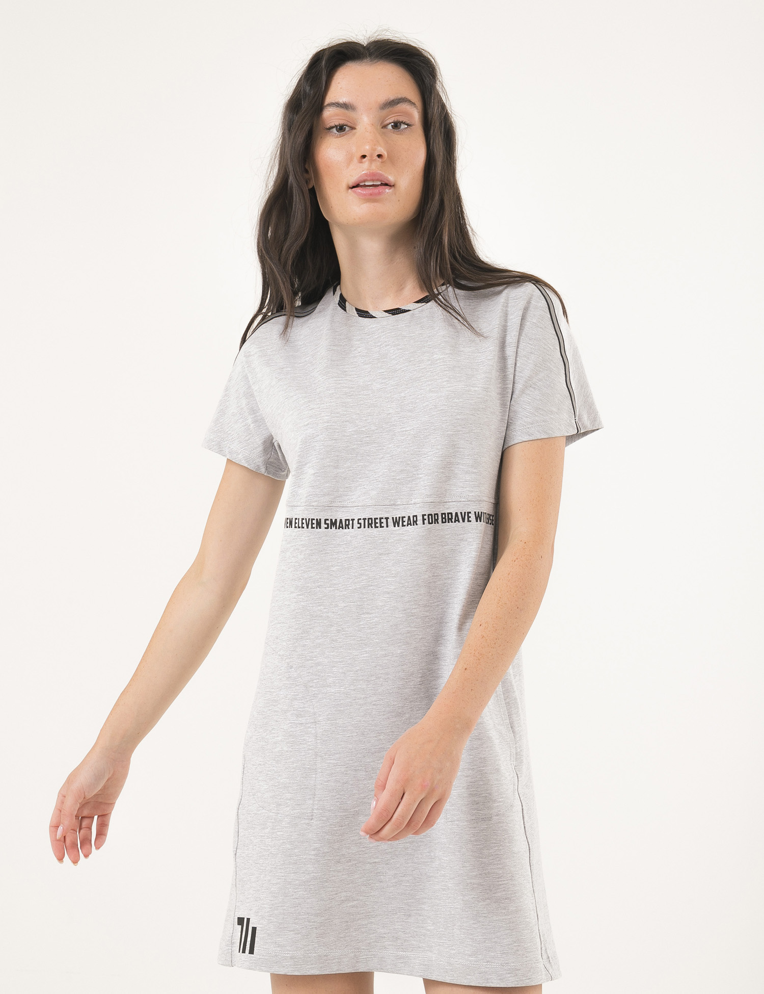Картинка Сіра сукня-футболка