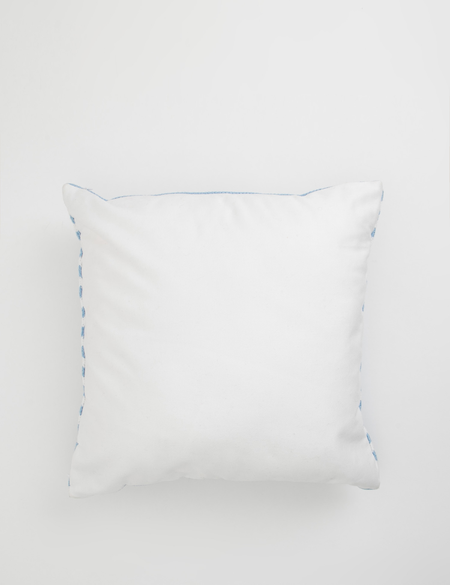 Картинка Блакитно-біла декоративна подушка