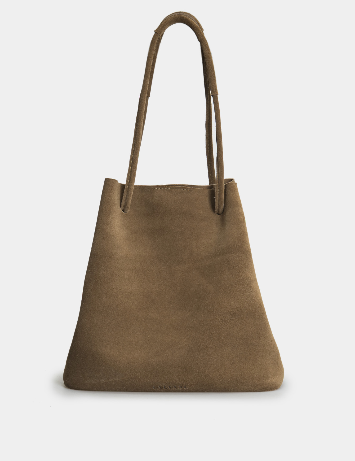 Картинка Жіноча коричнева замшева сумка