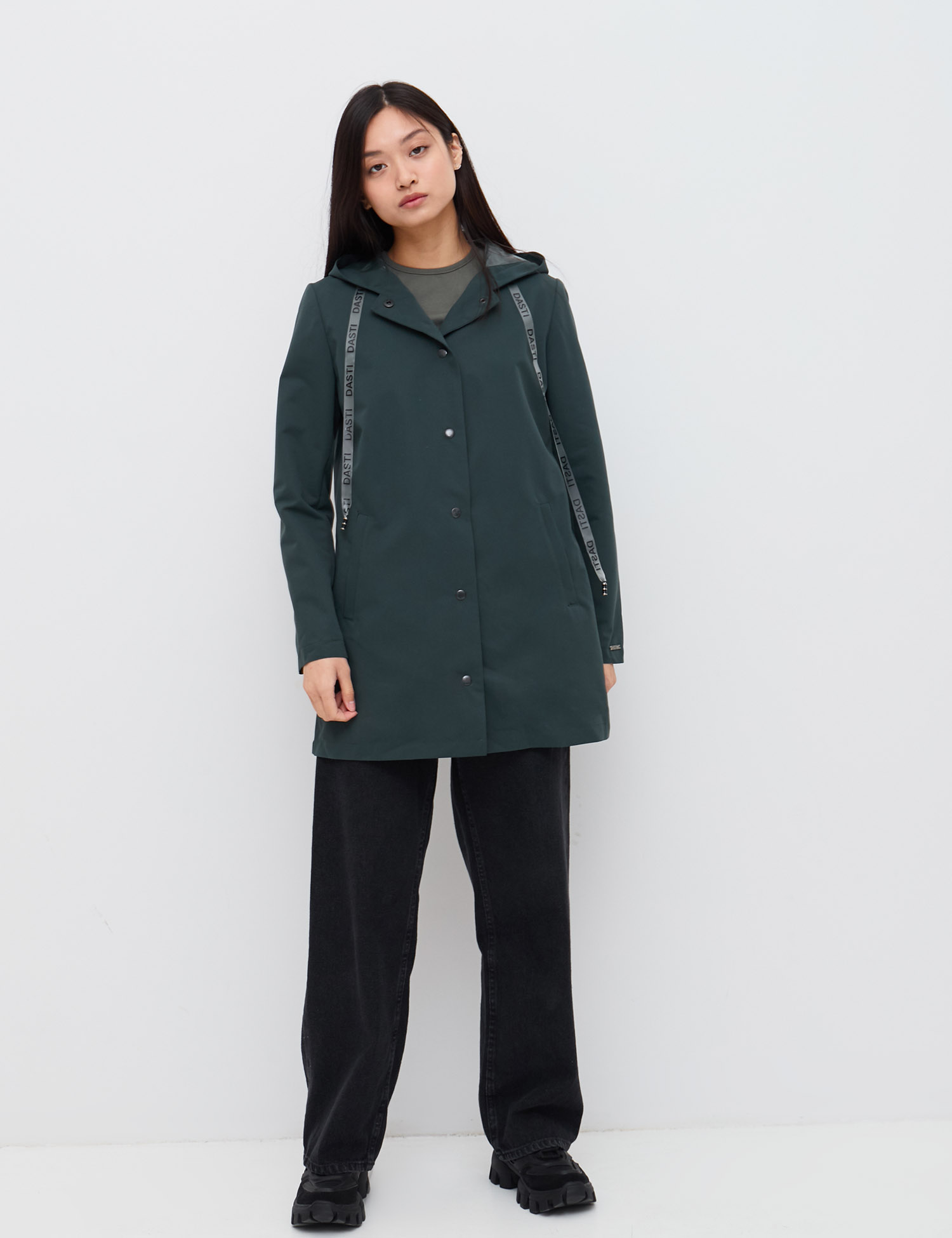 Картинка Жіночий зелений плащ