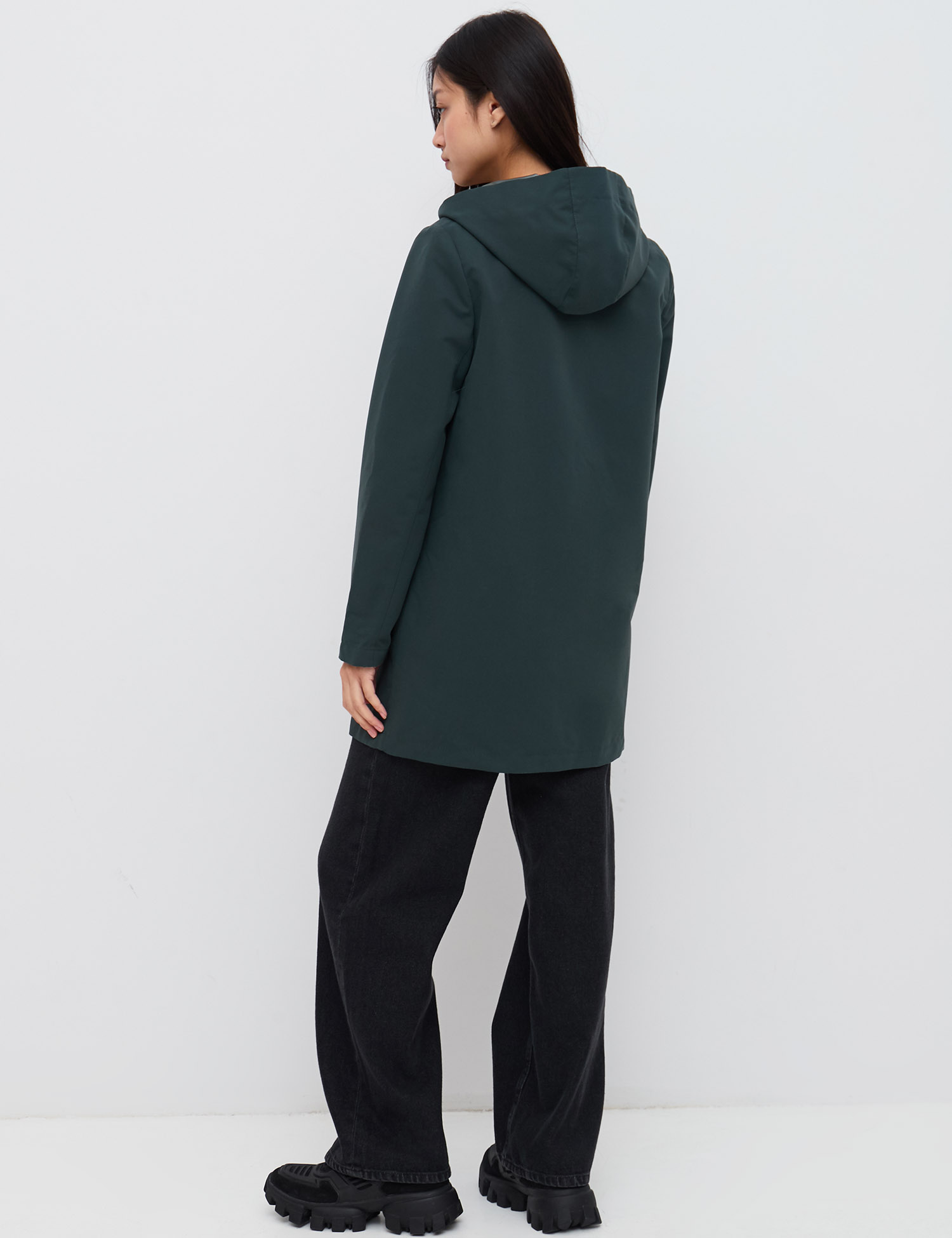 Картинка Жіночий зелений плащ