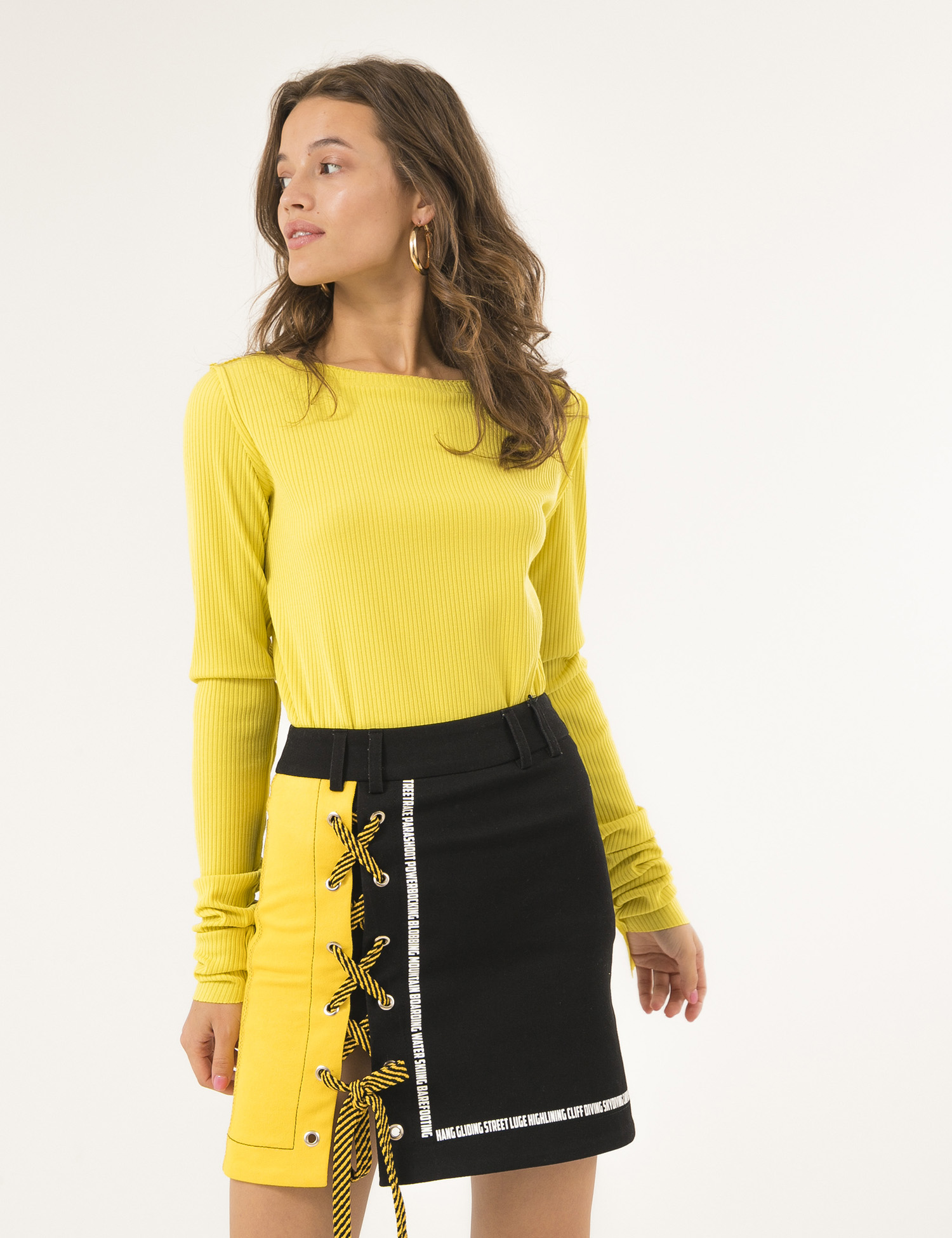 Картинка Жіночий жовтий трикотажний светр