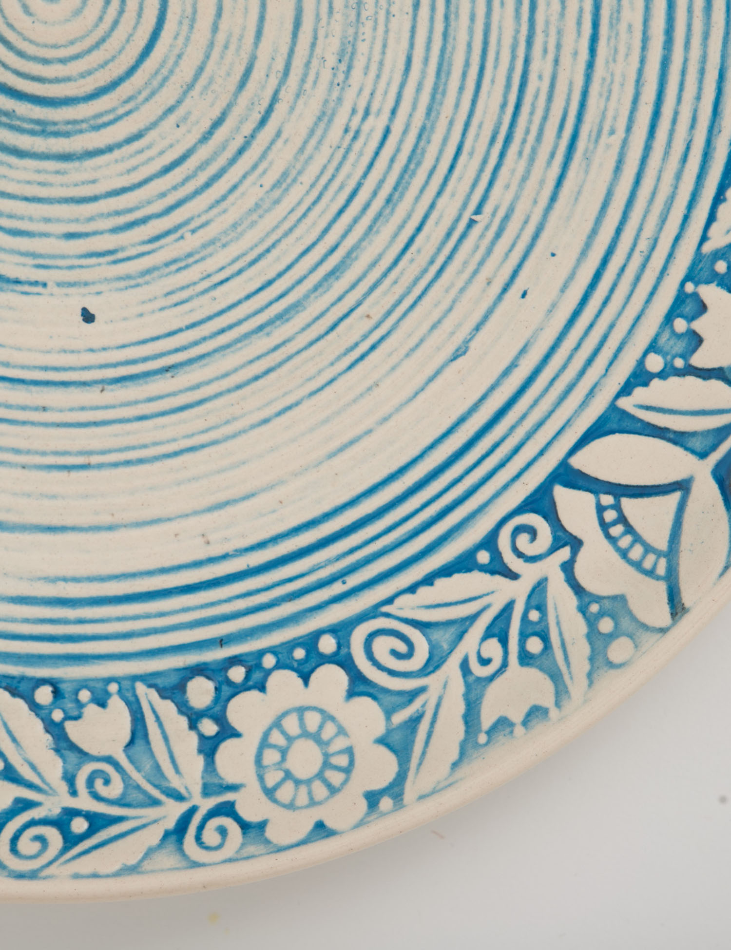 Картинка Блакитна керамічна тарілка