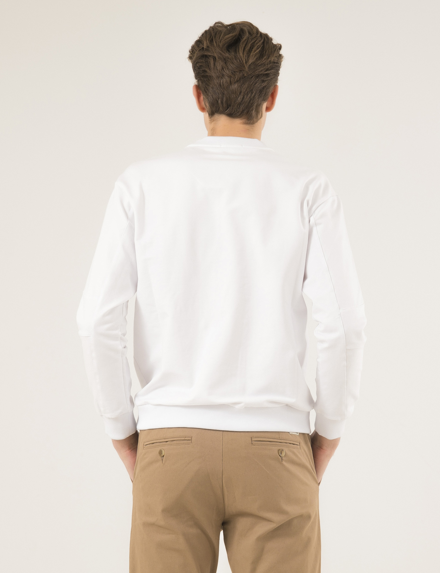 Картинка Чоловічий білий світшот