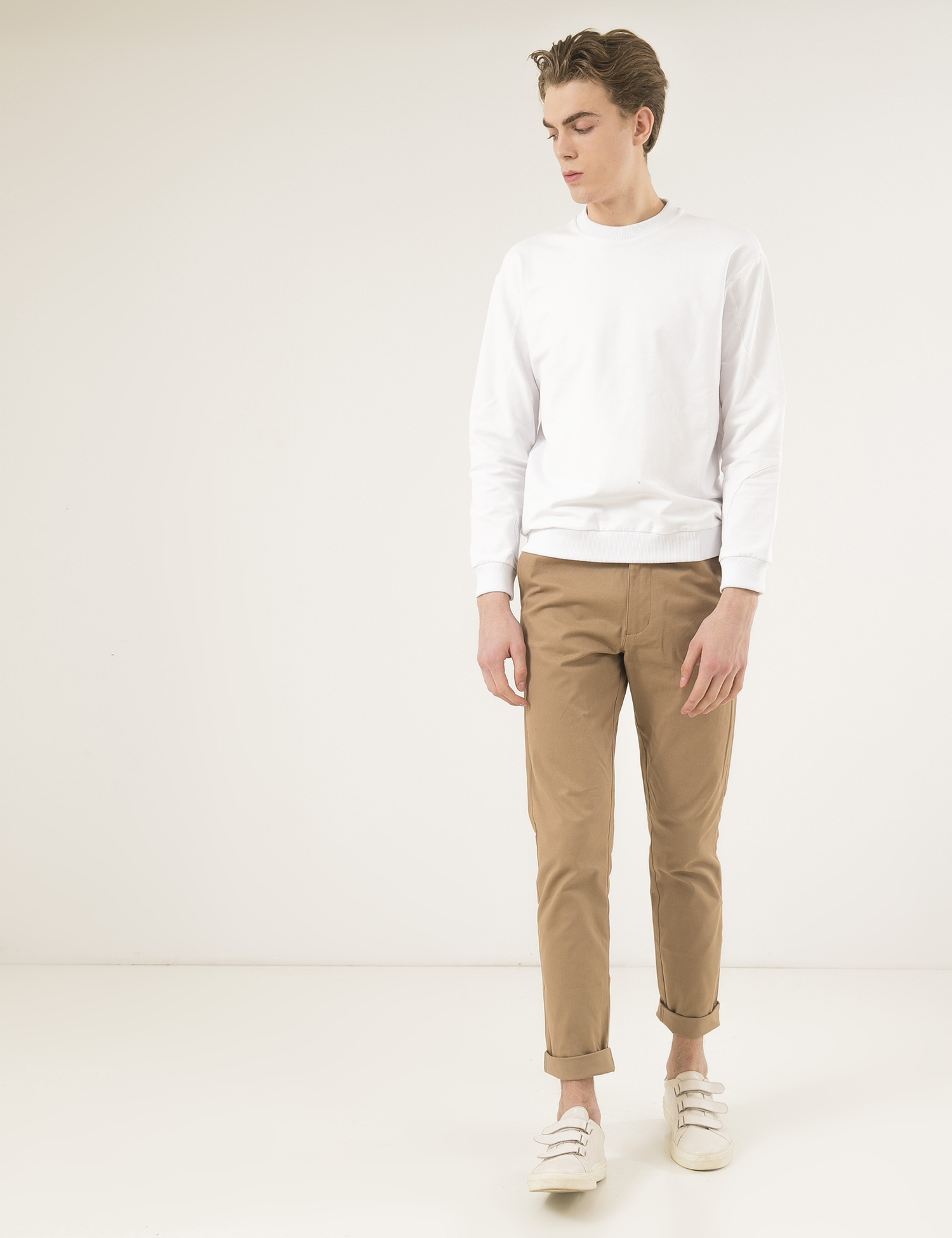 Картинка Чоловічий білий світшот