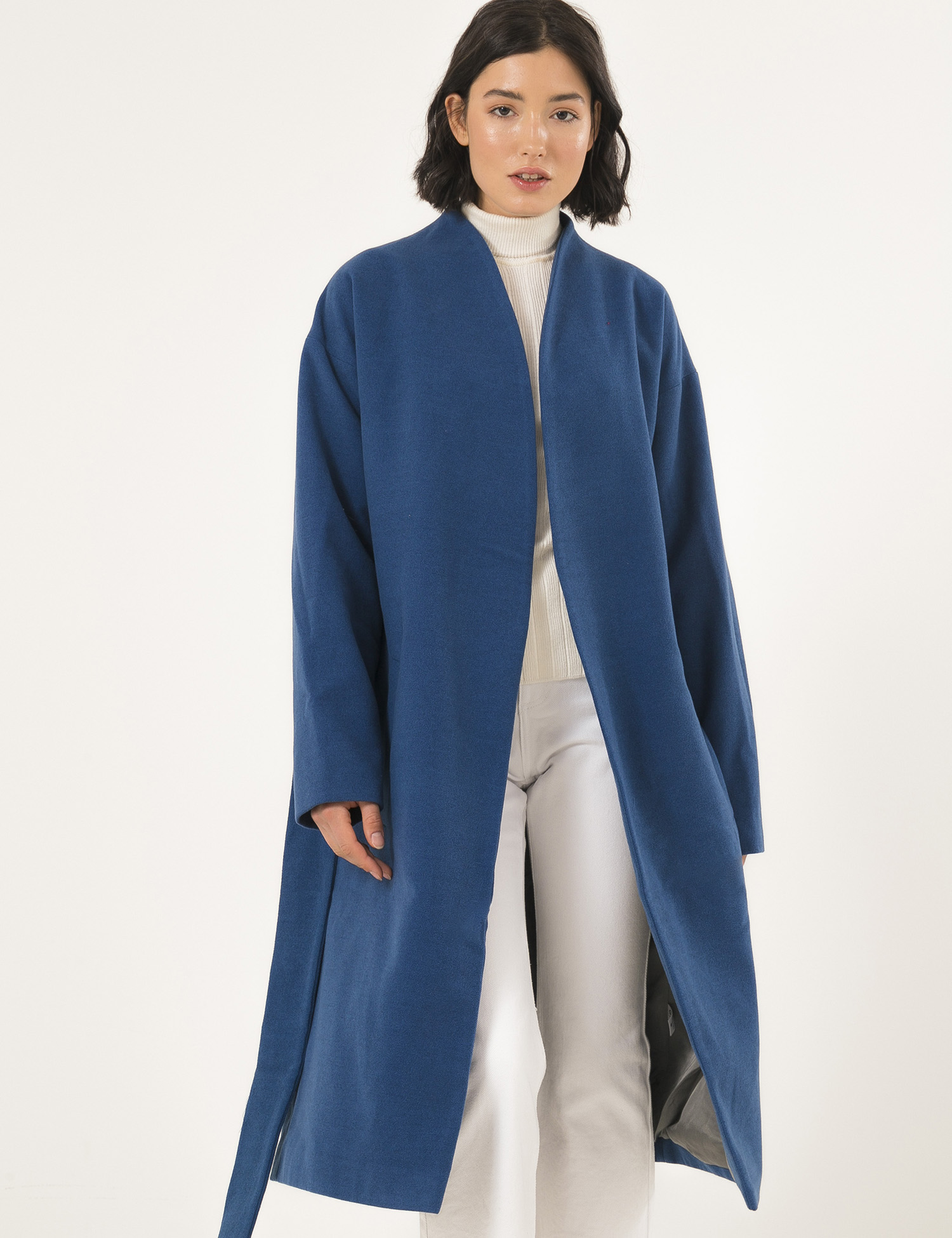 Картинка Жіноче синє пальто