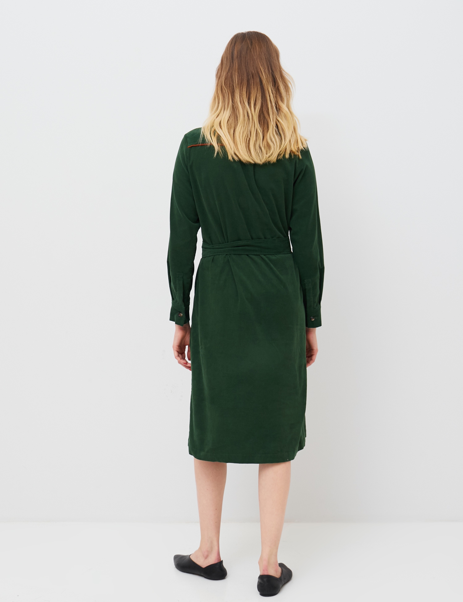 Картинка Зелена сукня-сорочка