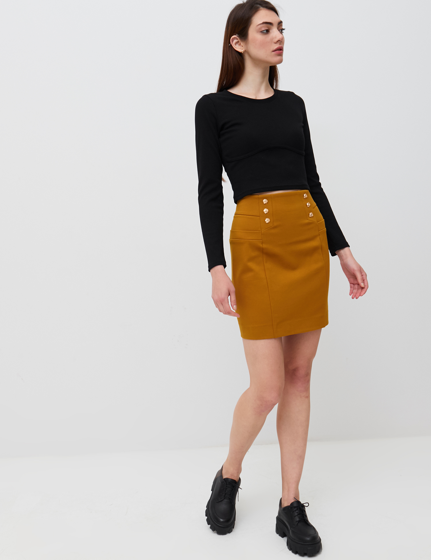 Картинка Жовта міні-спідниця