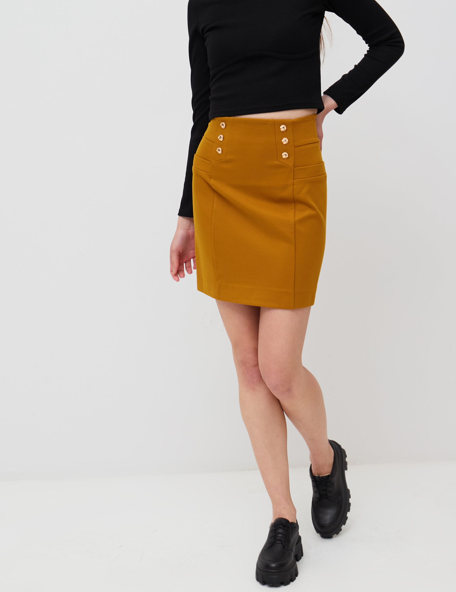 Картинка Жовта міні-спідниця