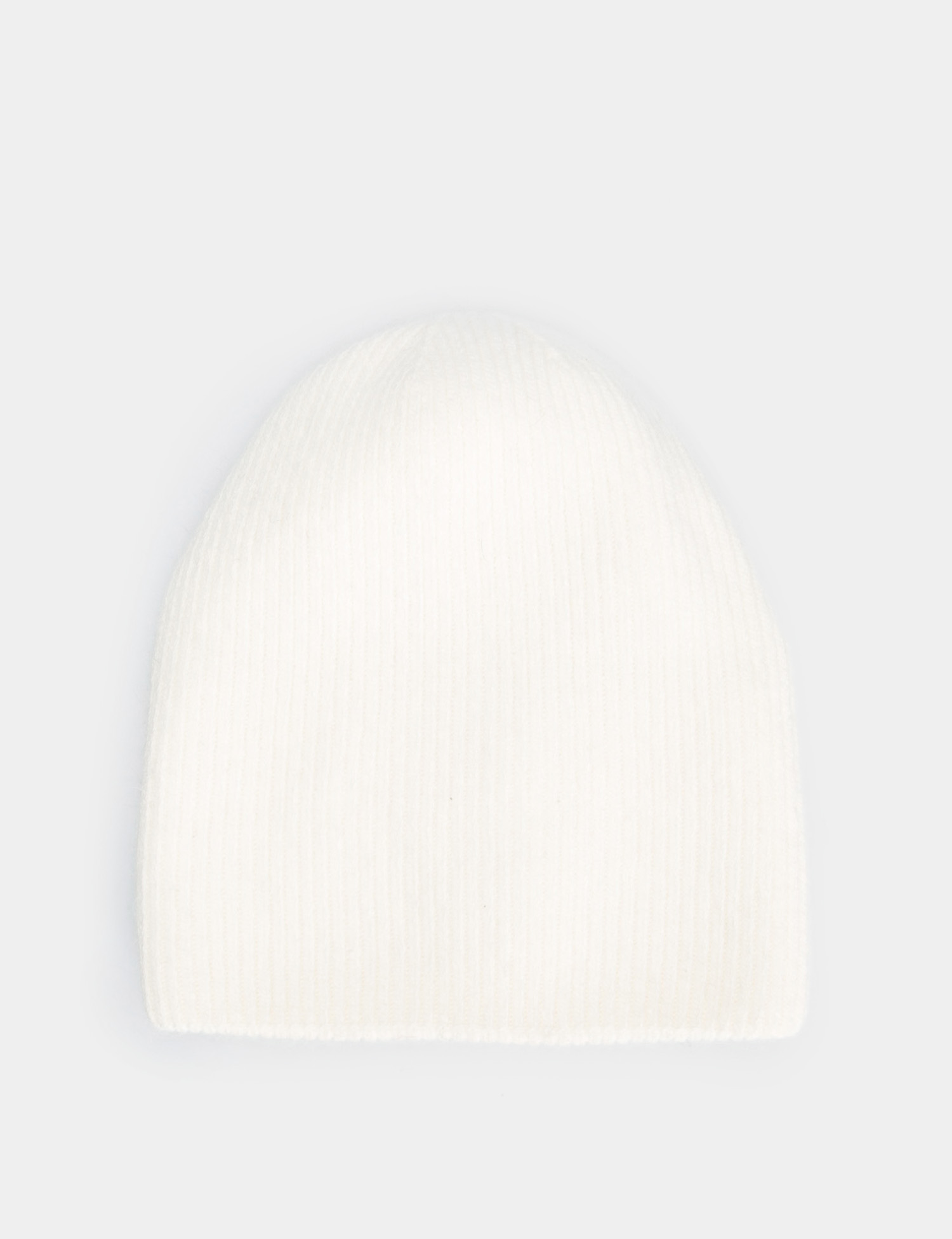 Картинка Жіноча біла шапка з додаванням вовни
