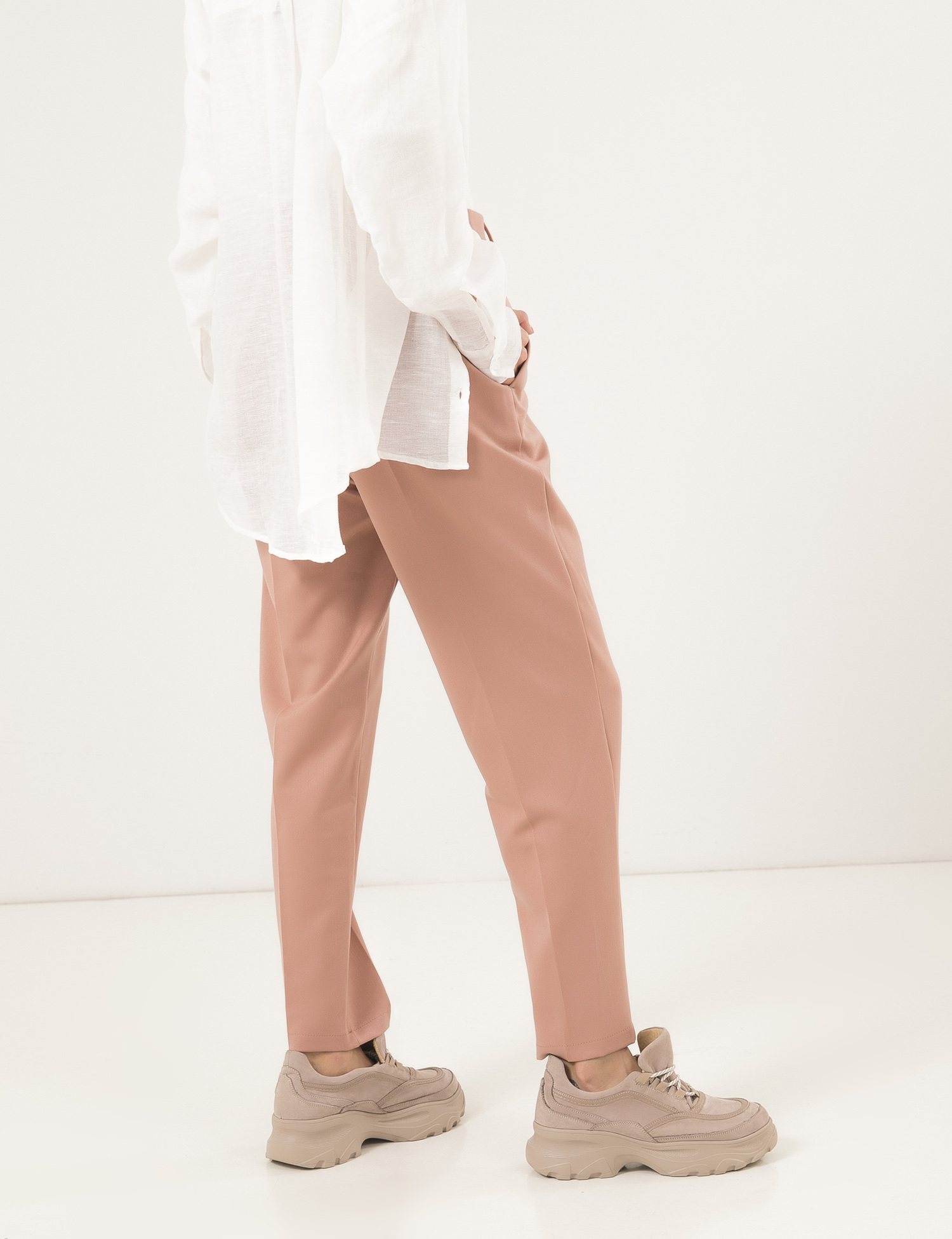 Картинка Жіночі світло-коричневі брюки