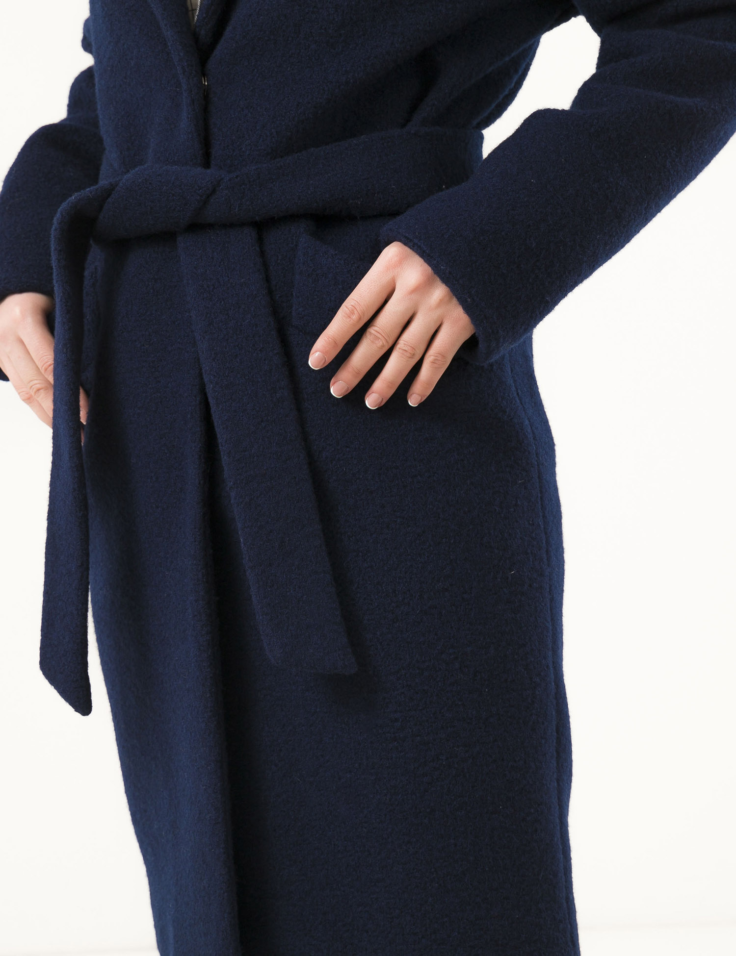 Картинка Жіноче темно-синє пальто