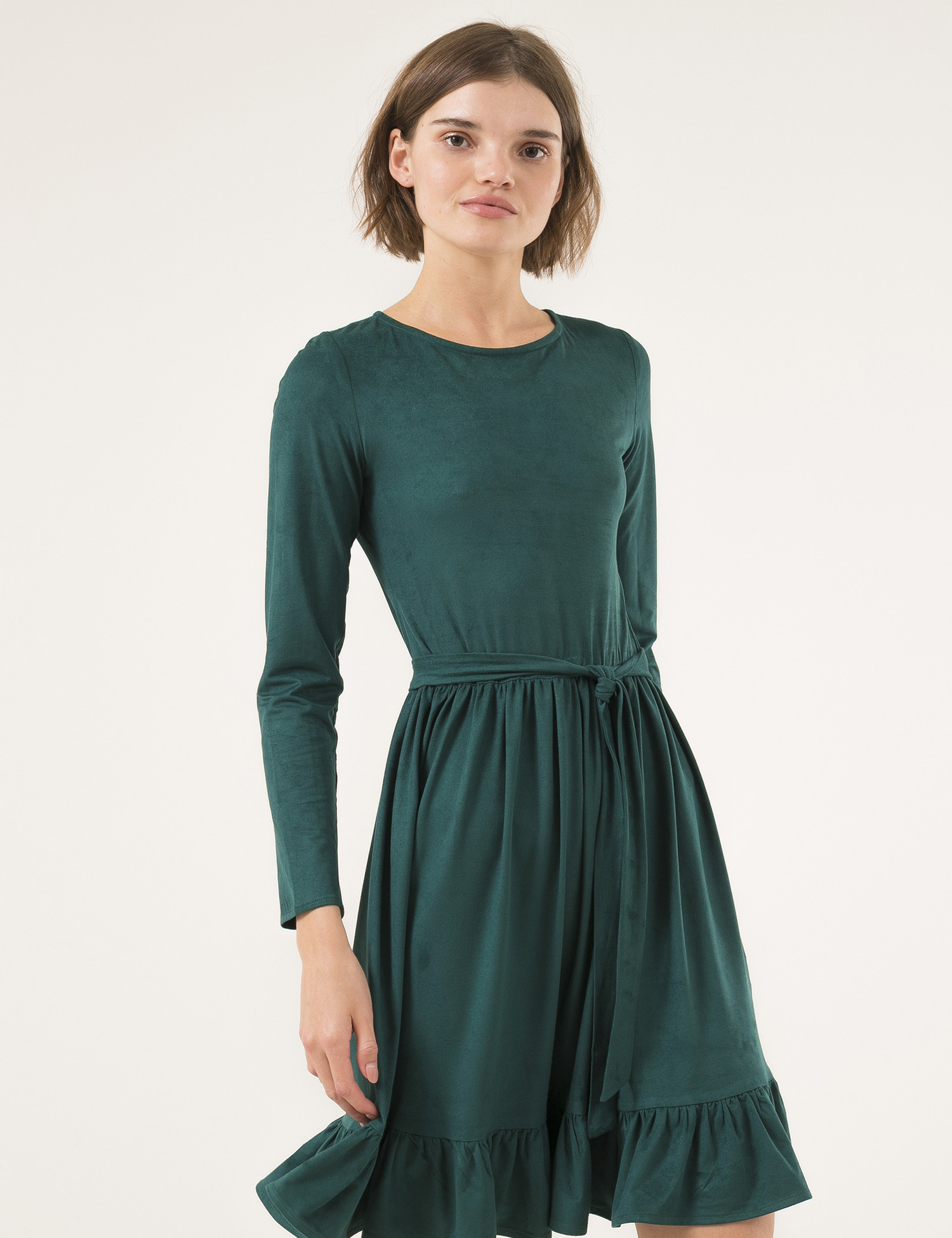 Картинка Темно-зелена сукня
