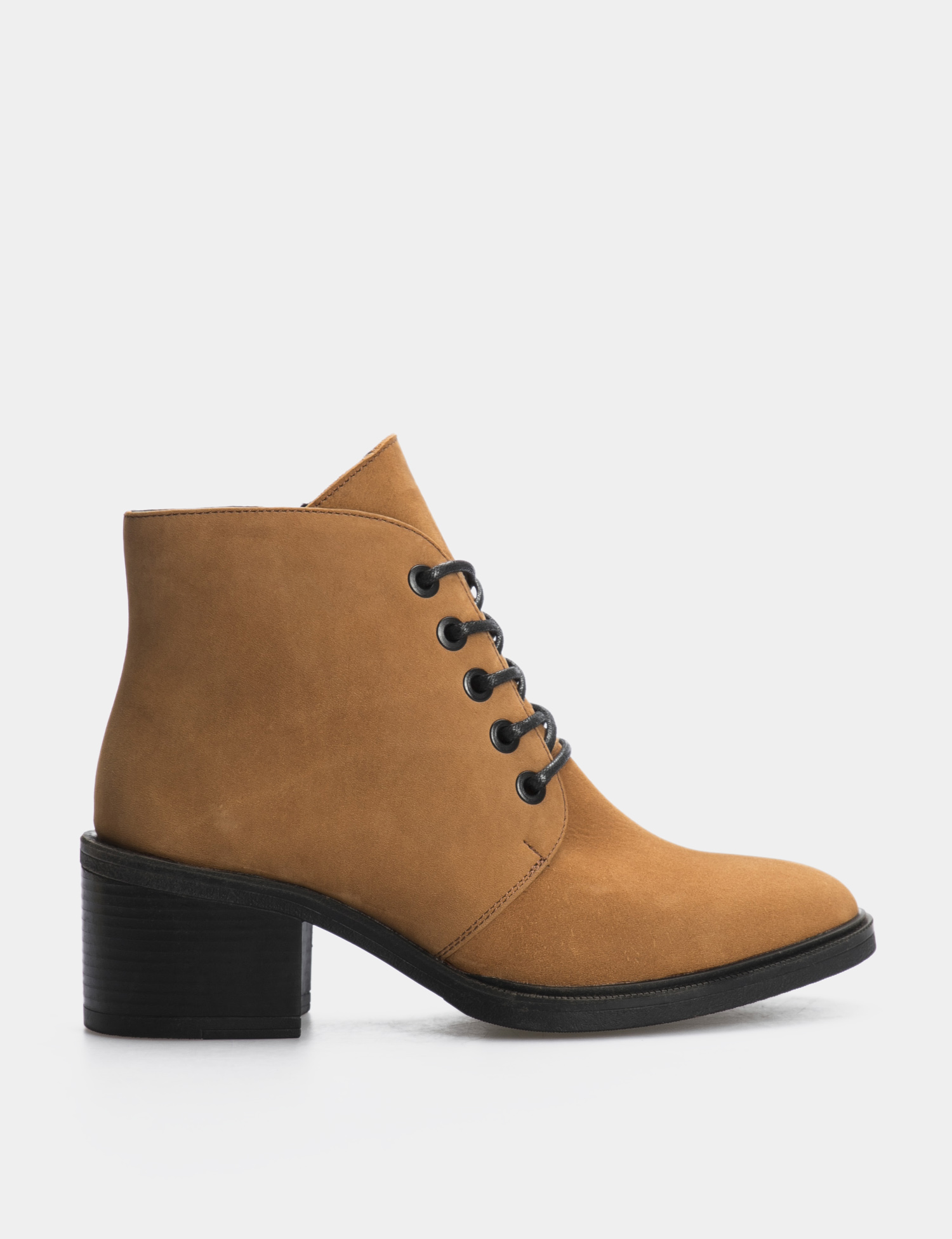 Картинка Жіночі світло-коричневі шкіряні черевики