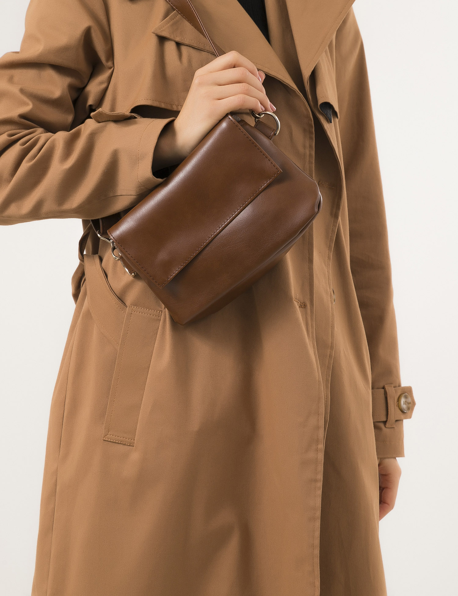 Картинка Жіноча темно-коричнева сумка