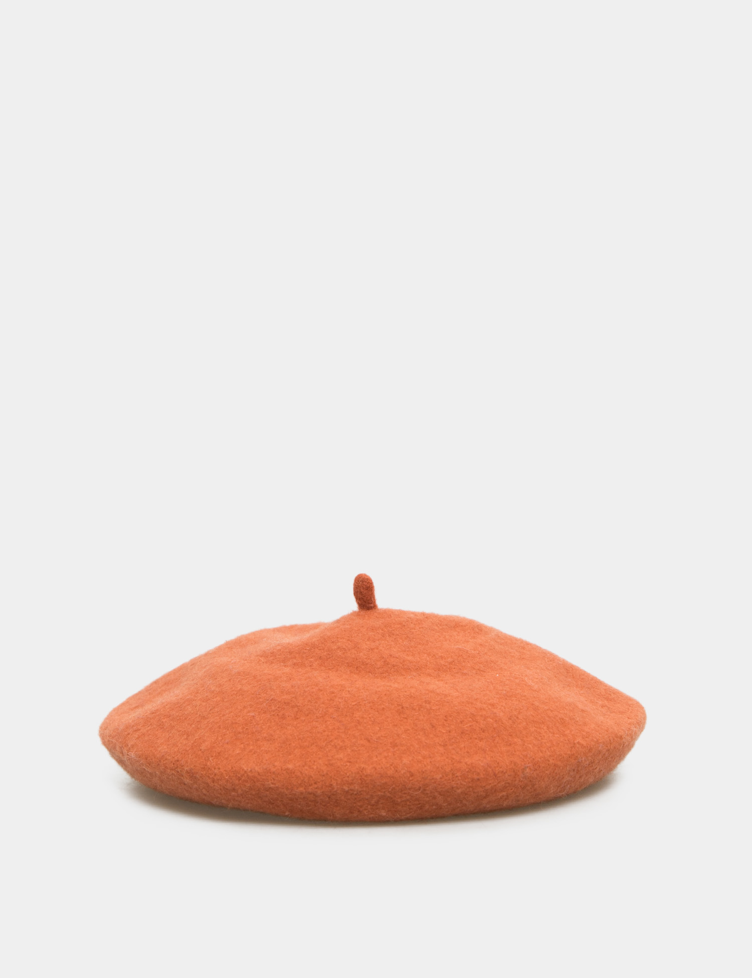 Картинка Жіночий помаранчевий берет з вовни