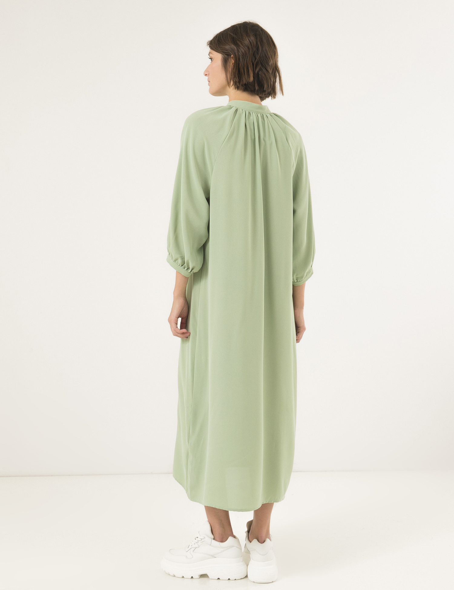 Картинка Світло-зелена сукня А-силуету