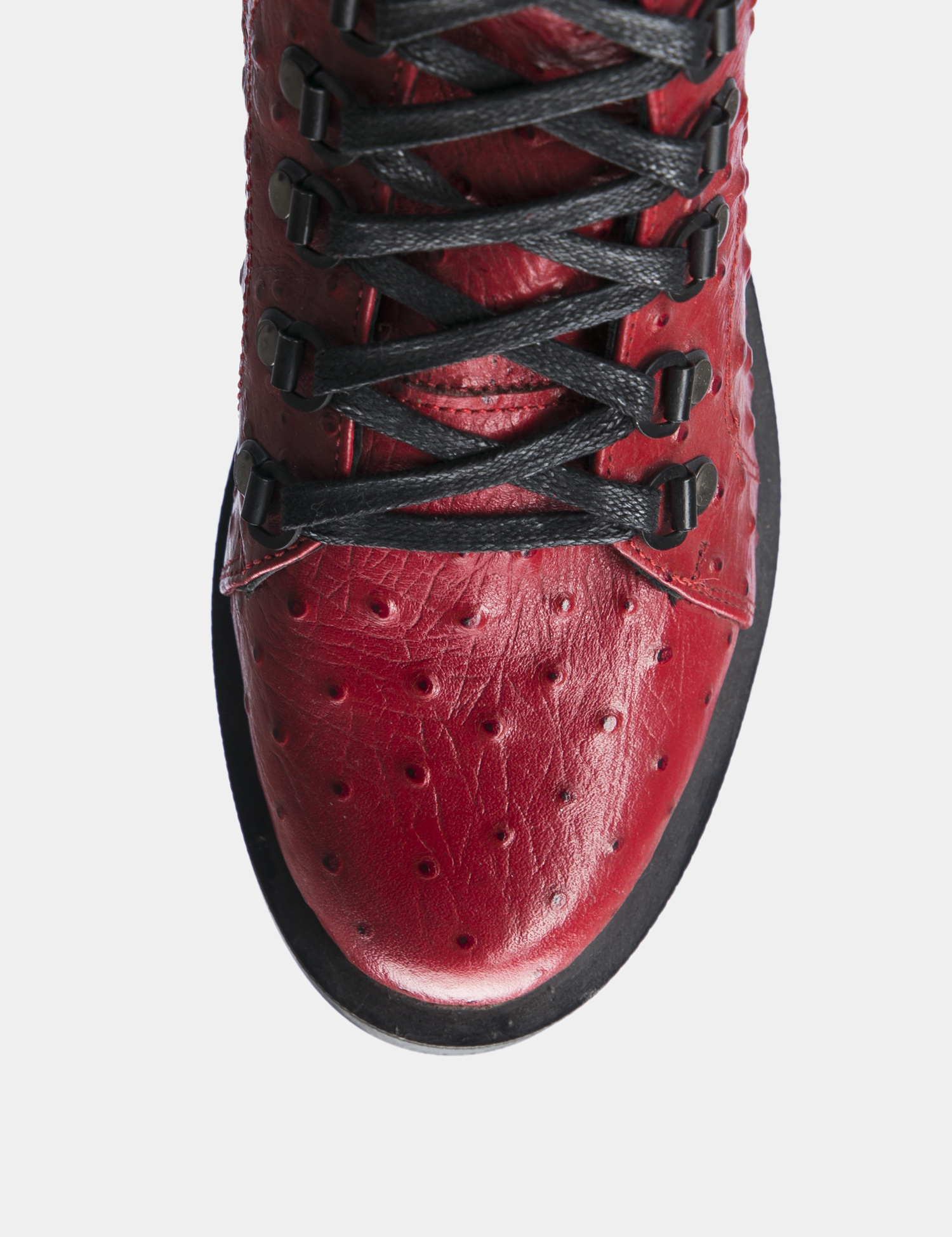 Картинка Жіночі червоні шкіряні черевики