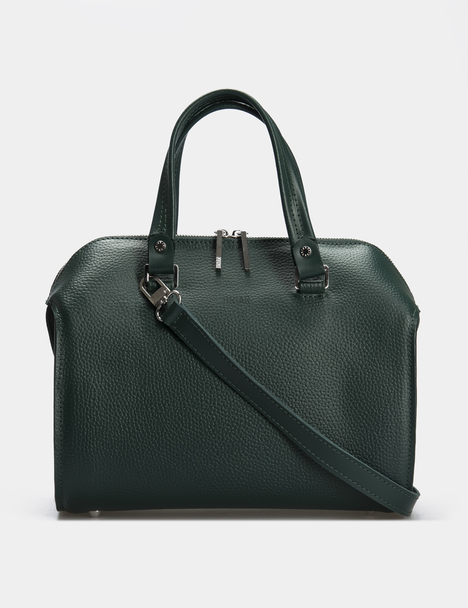 Картинка Жіноча темно-зелена шкіряна сумка