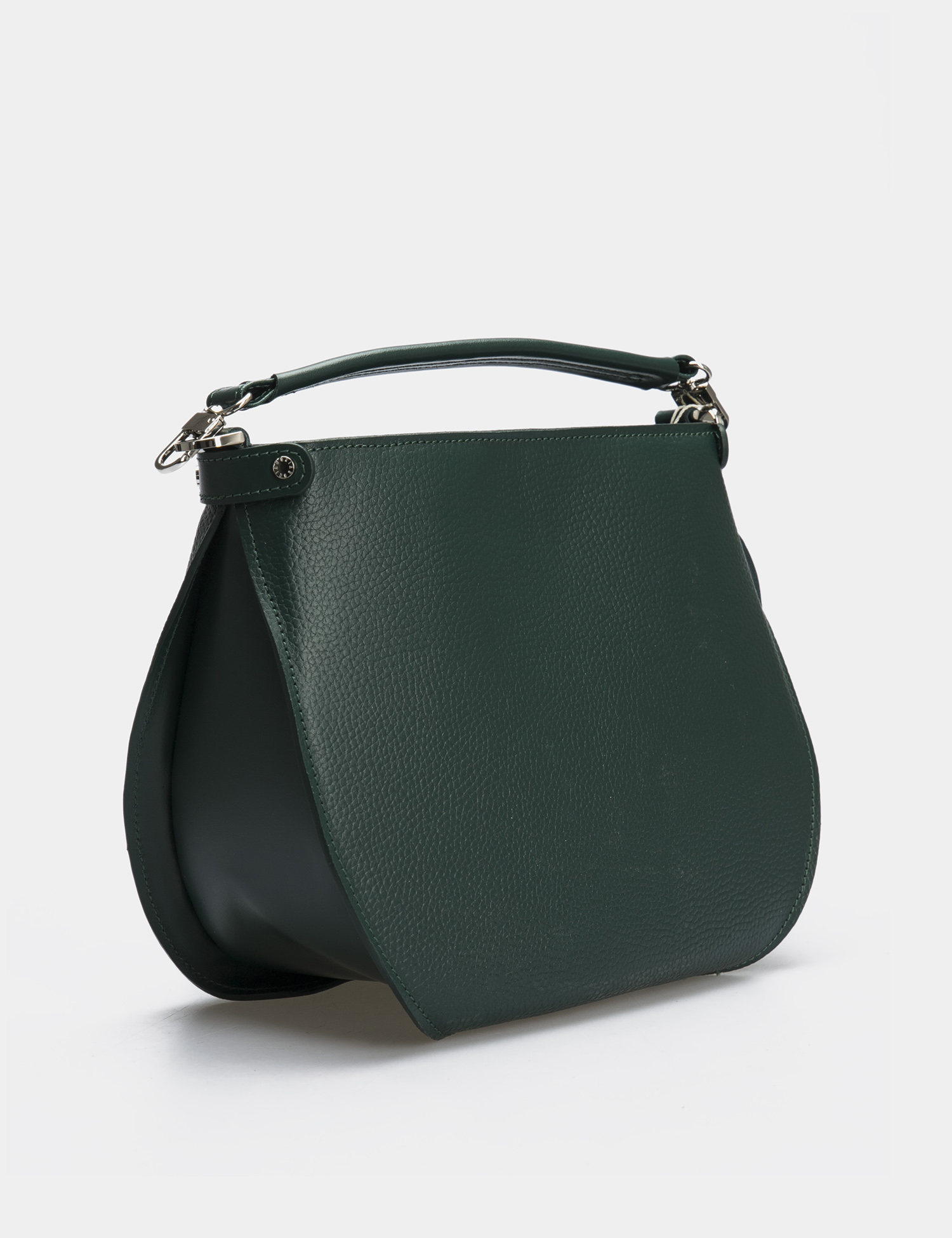 Картинка Жіноча темно-зелена шкіряна сумка