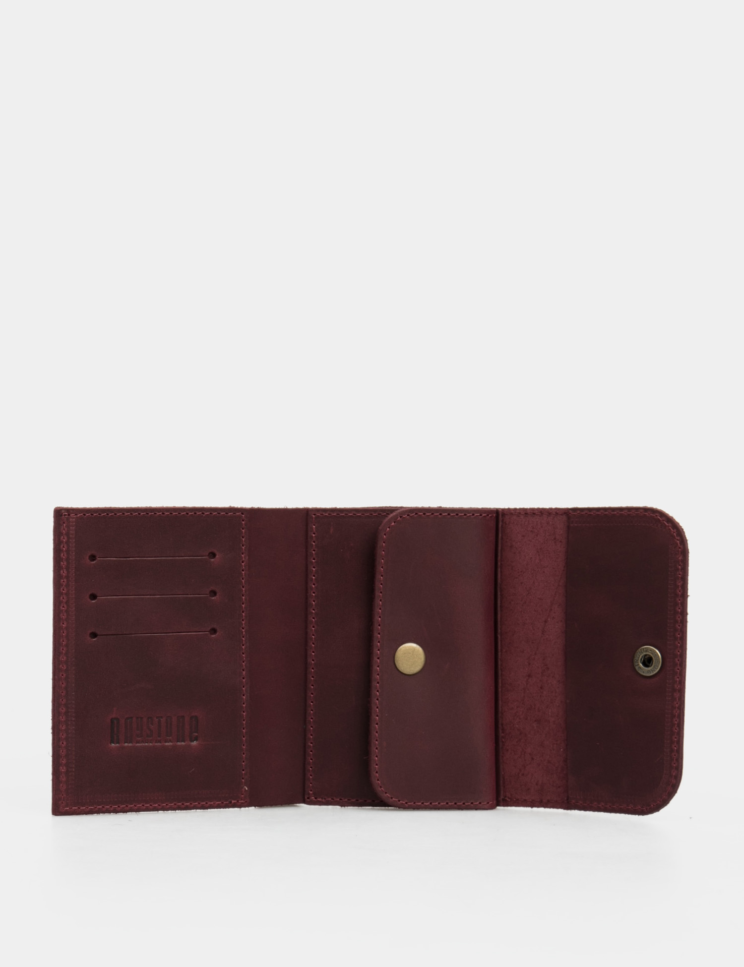 Image Бордовий шкіряний гаманець