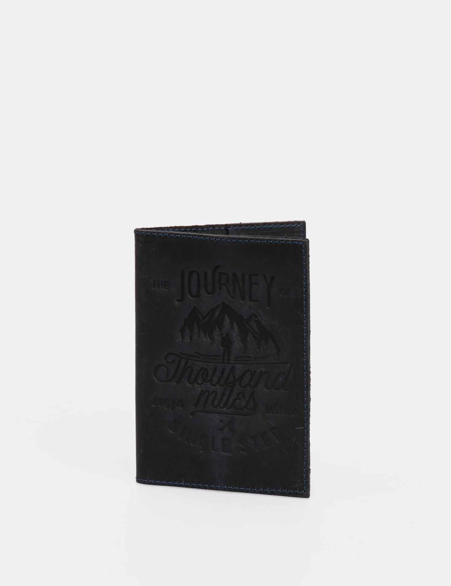 Картинка Синій шкіряний холдер для документів