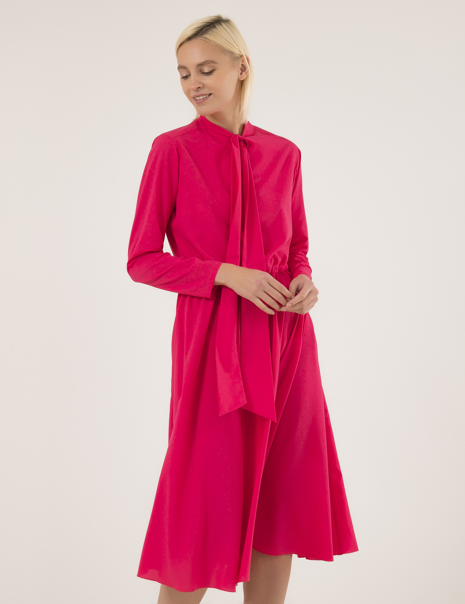 Картинка Рожева сукня з кишенями