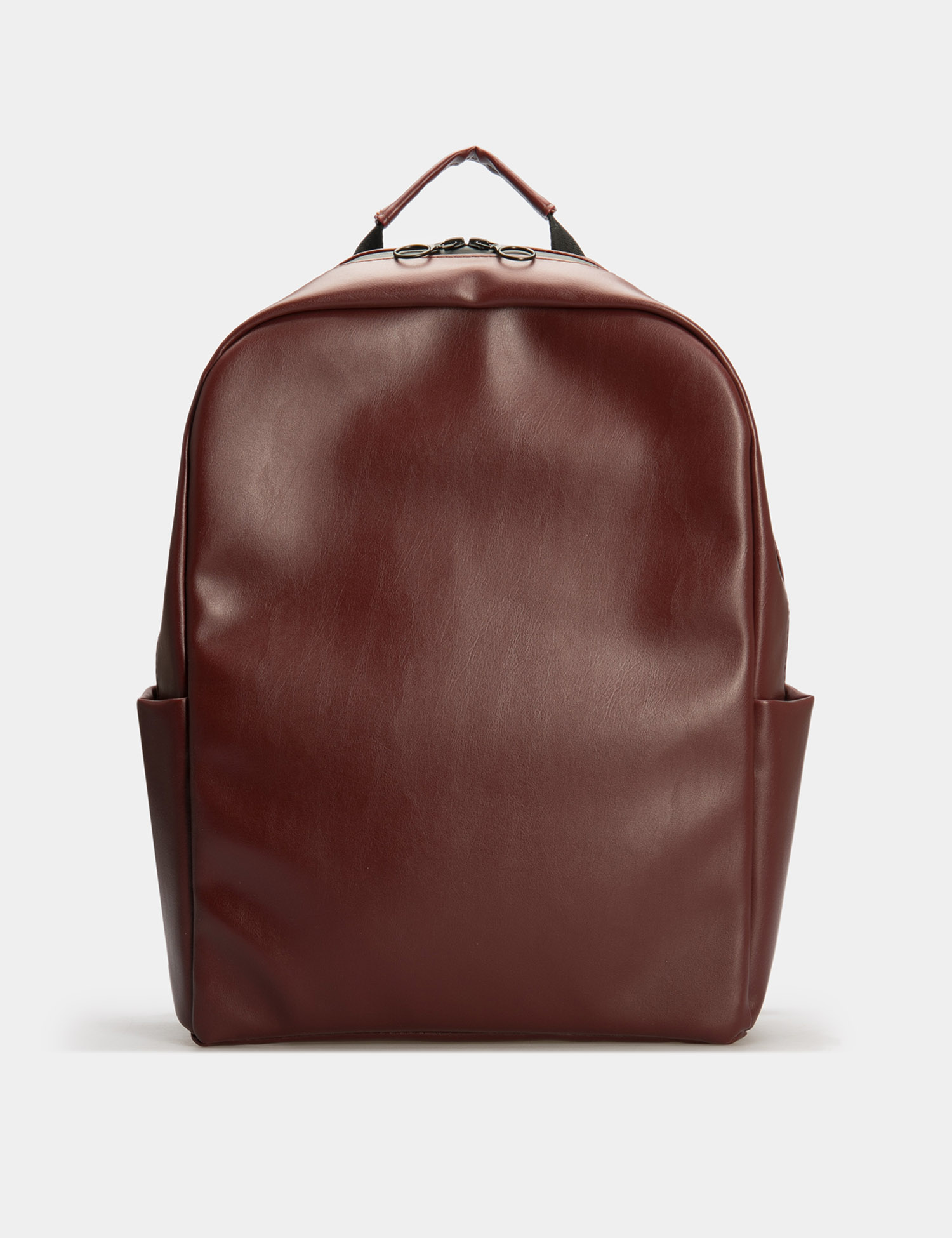 Картинка Бордовий рюкзак з екошкіри