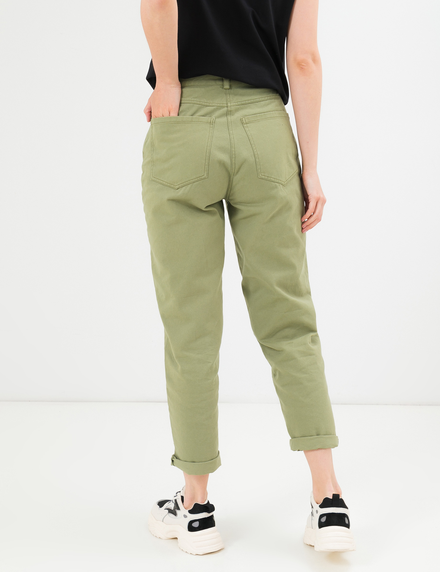 Картинка Жіночі зелені джинси