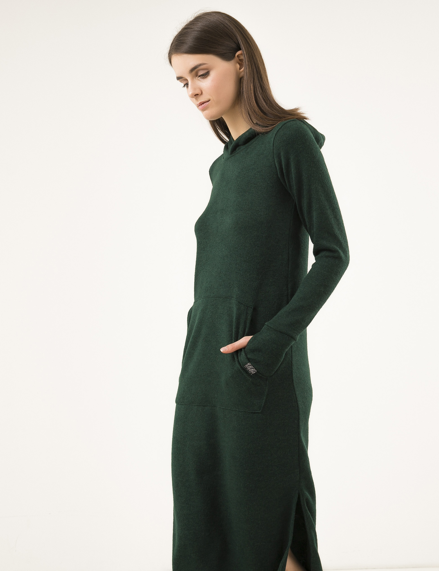 Картинка Зелена сукня-худі