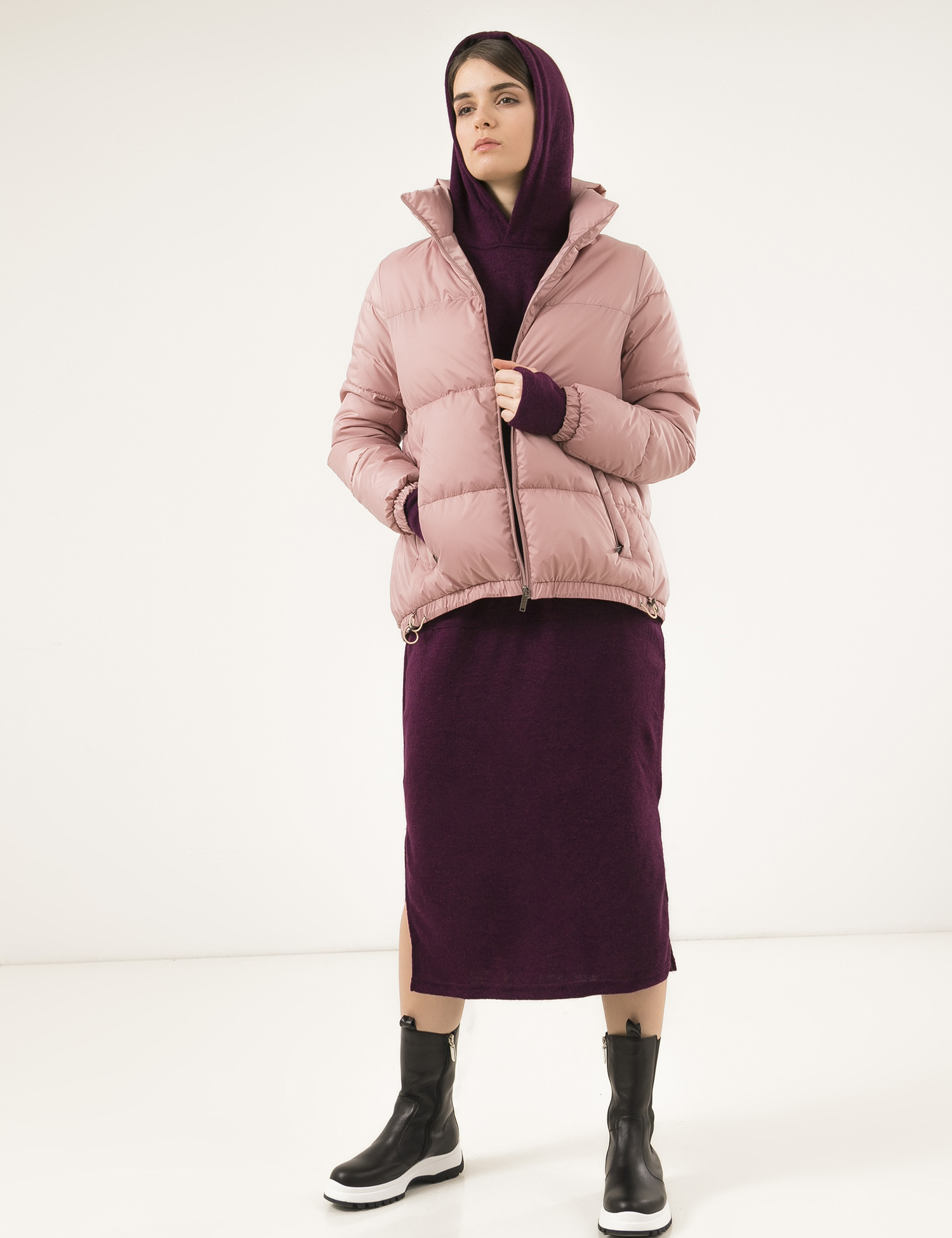 Картинка Фіолетова сукня-худі